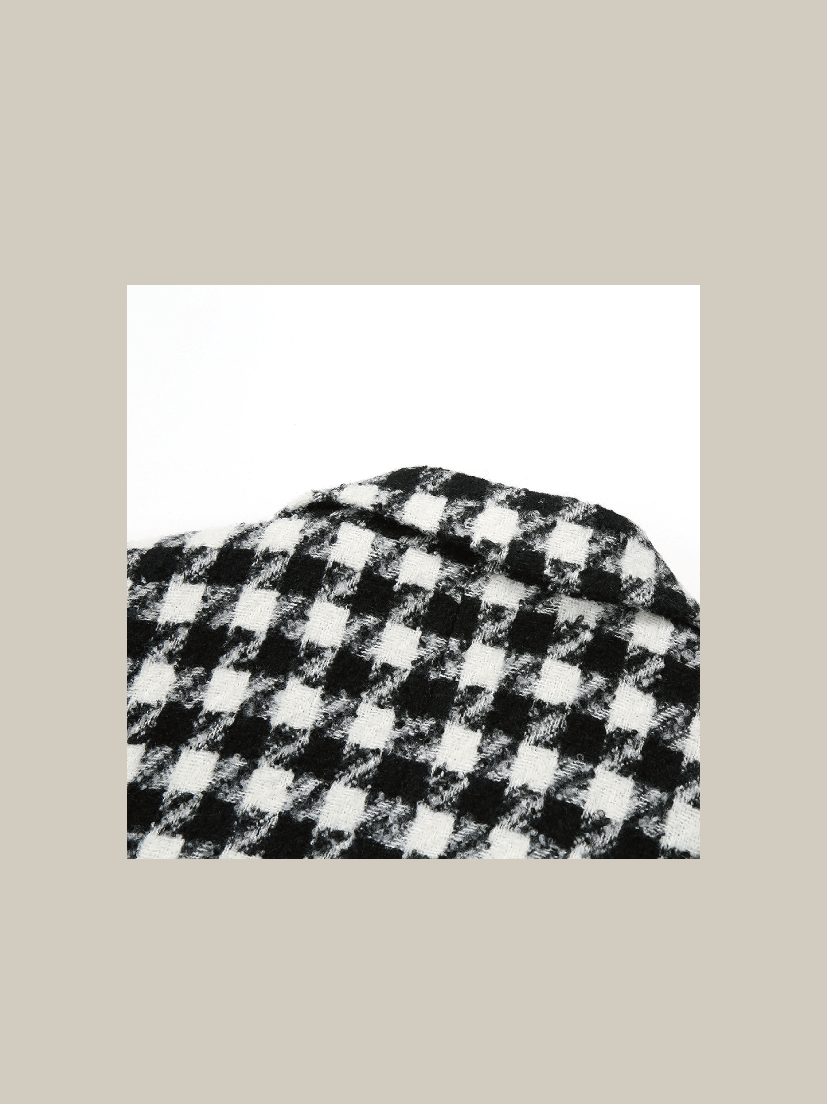 Loose Silhouette Check Coat