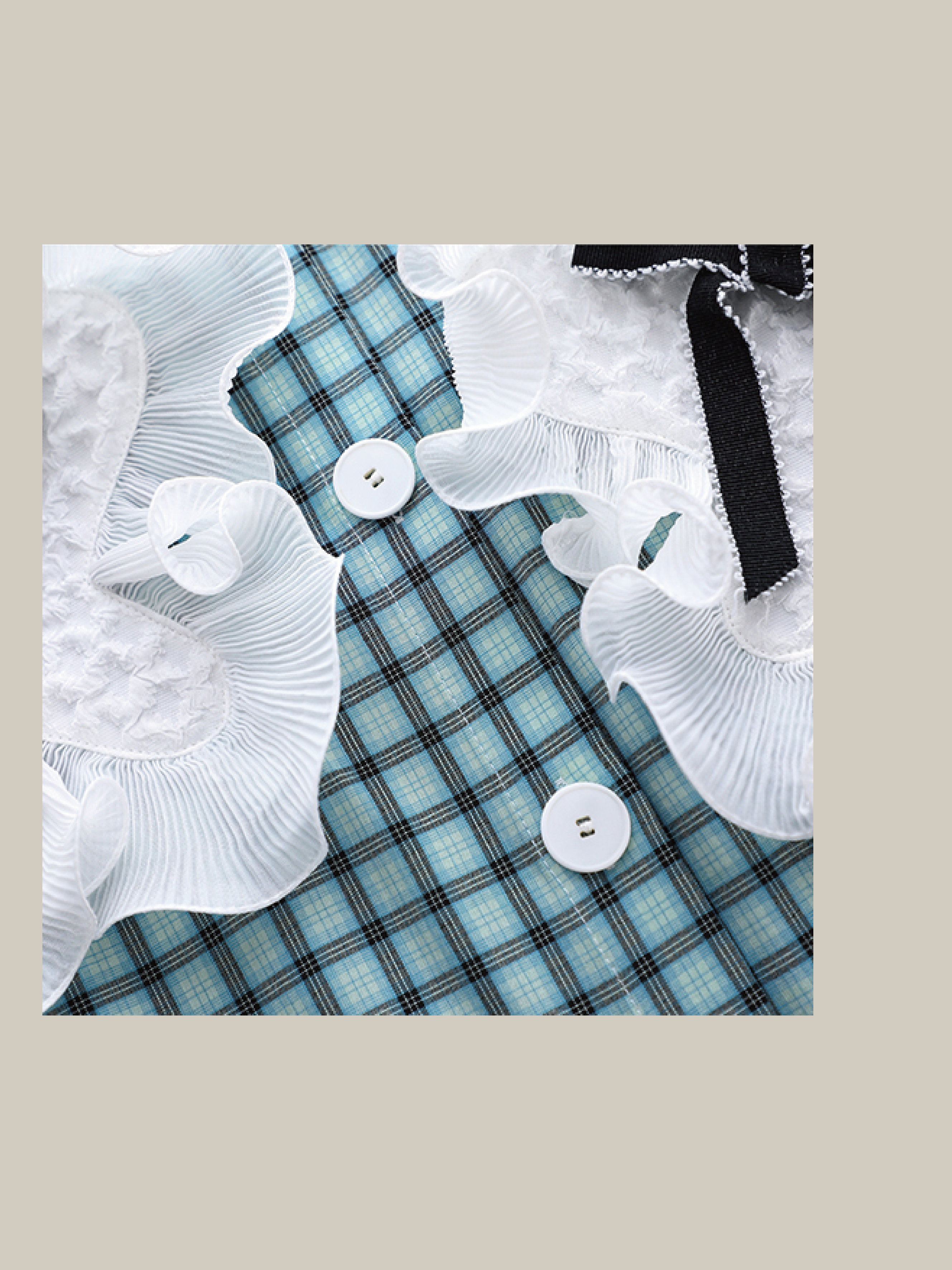 Asymmetric Pocket Check Dress