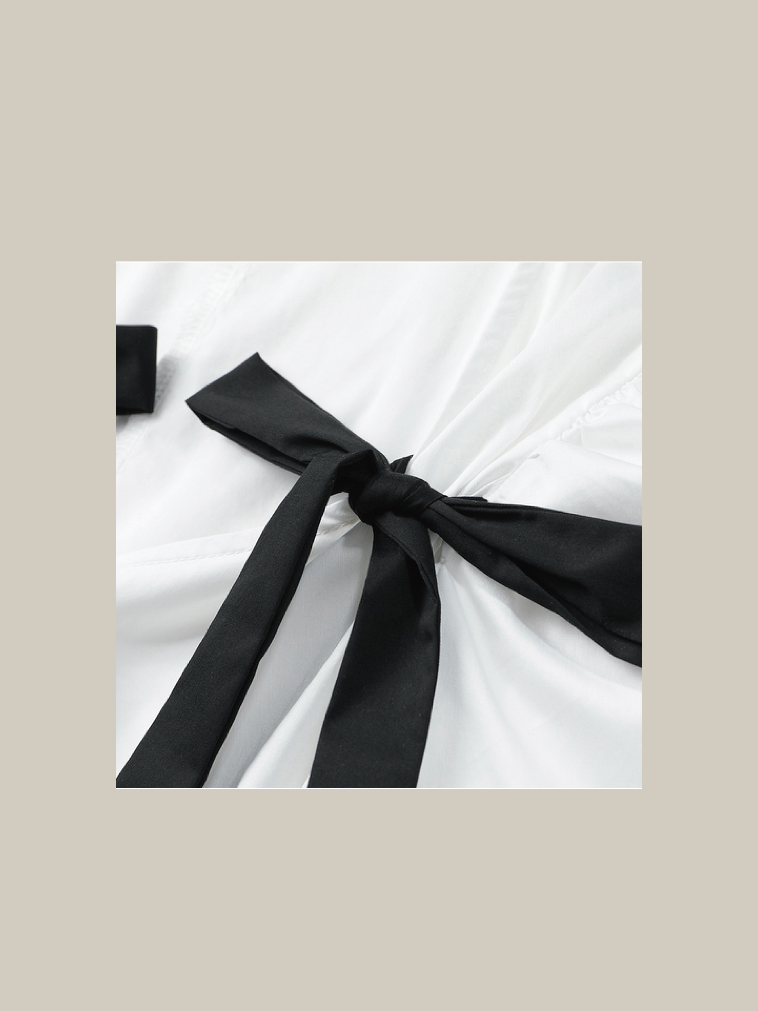 Блуза с двойной лентой и баской