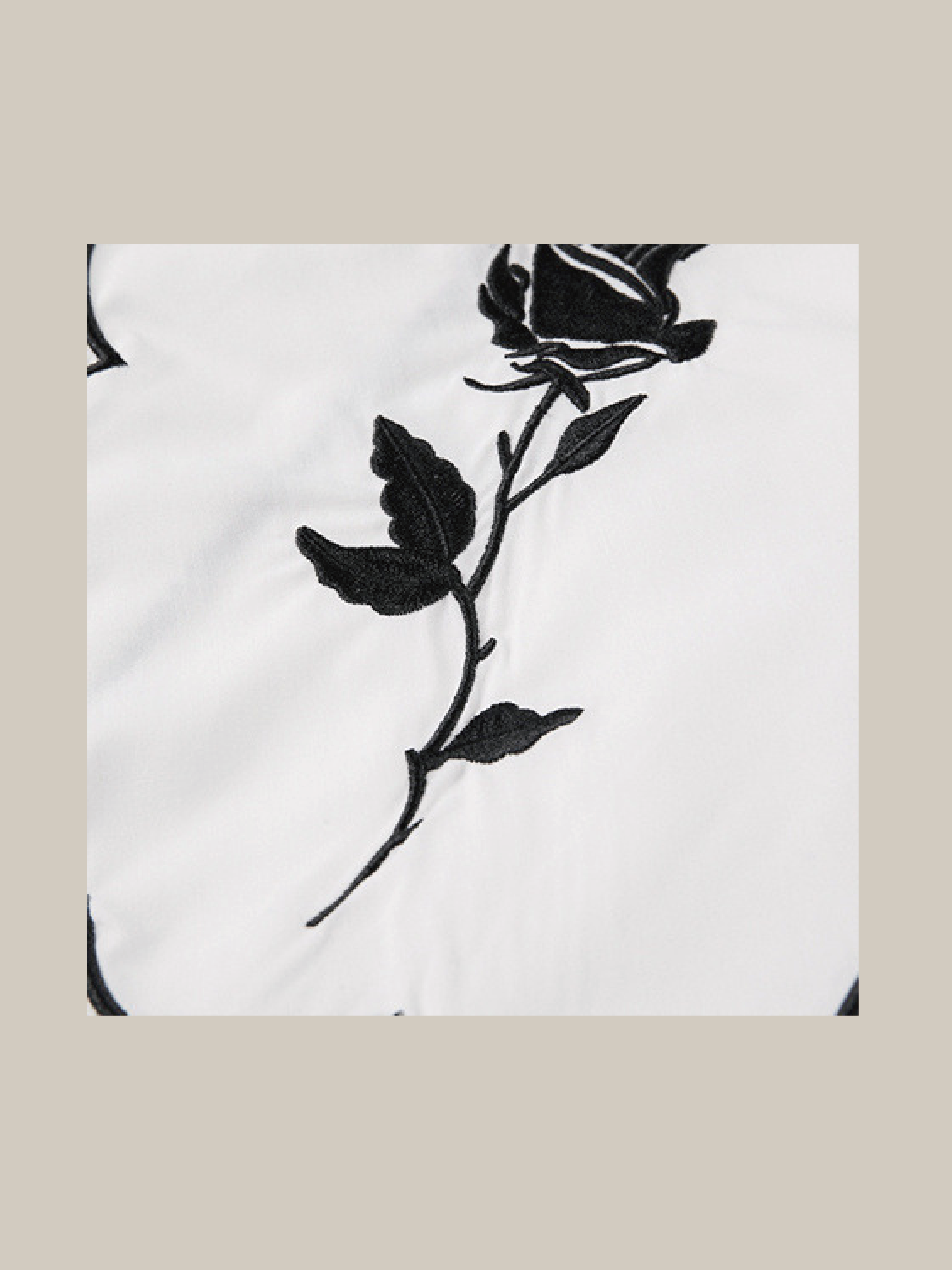 Falbala Collar Embroidery Shirt