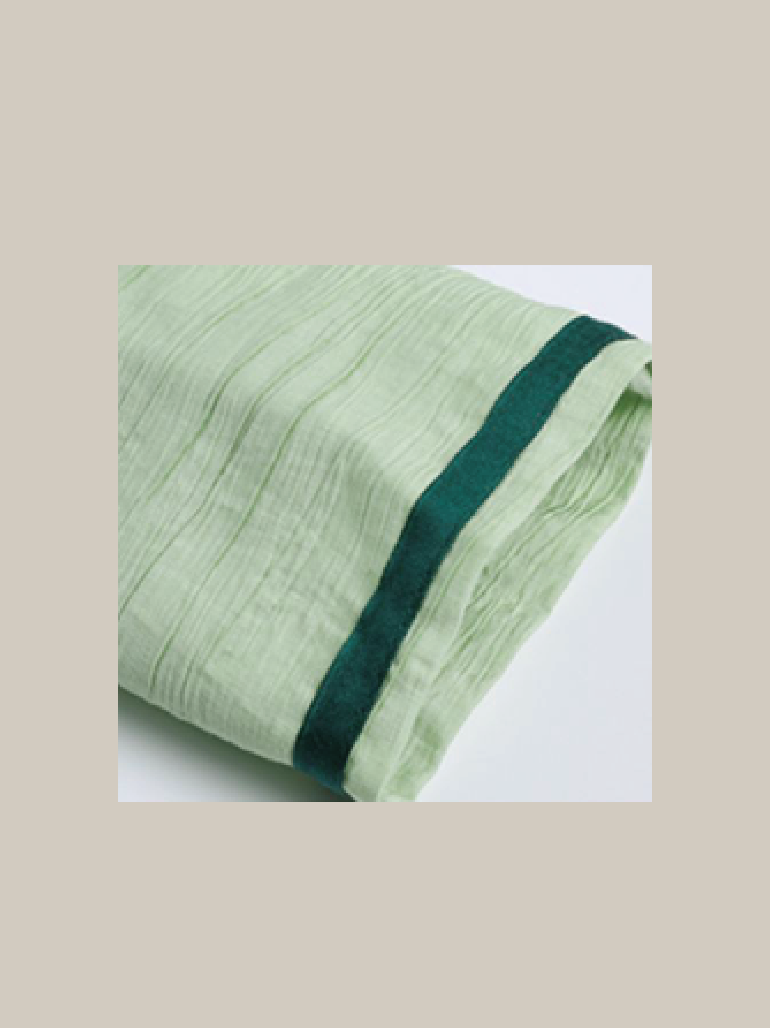 Green Gather Ribbon One Piece