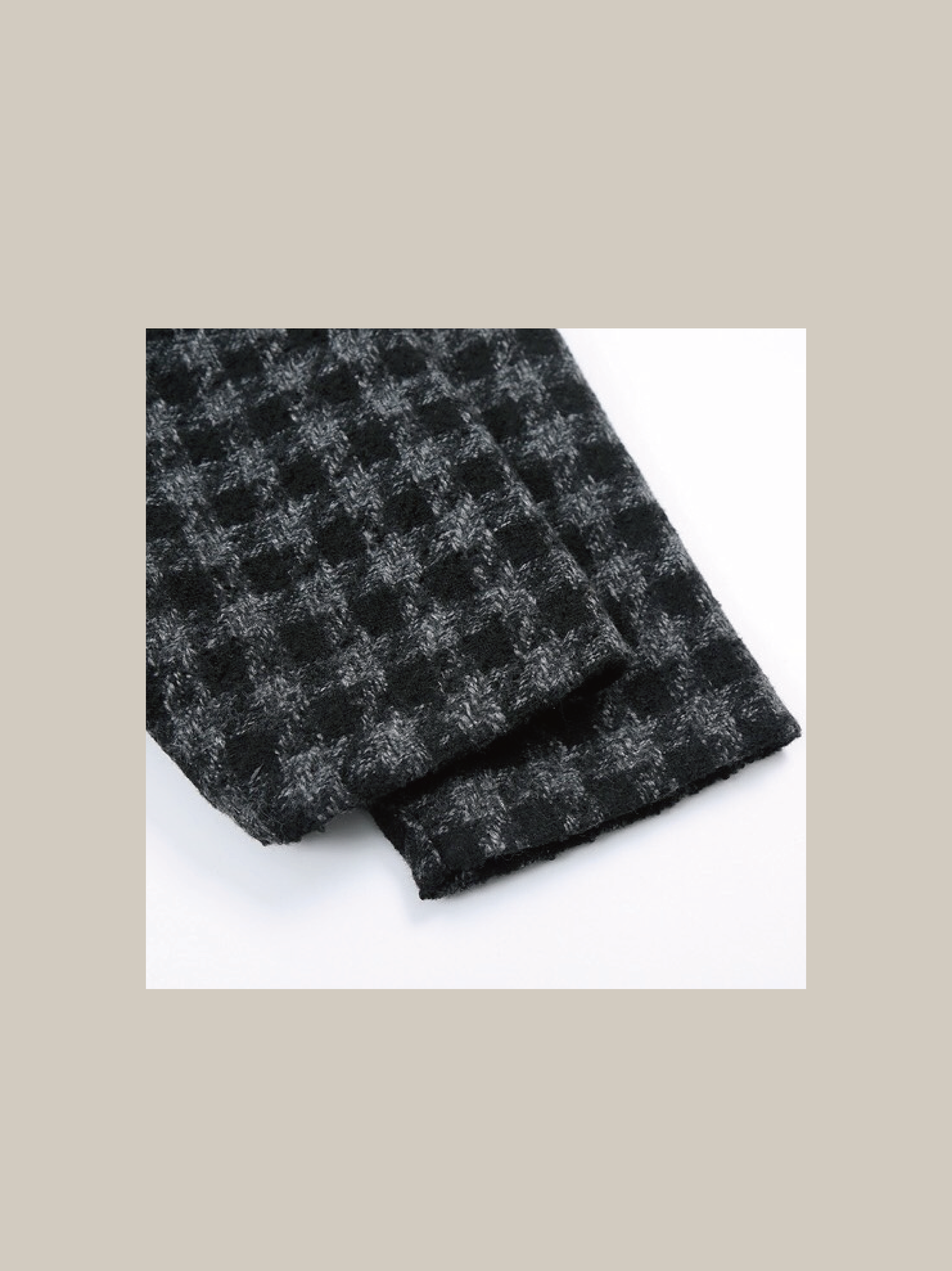 Loose Silhouette Check Coat