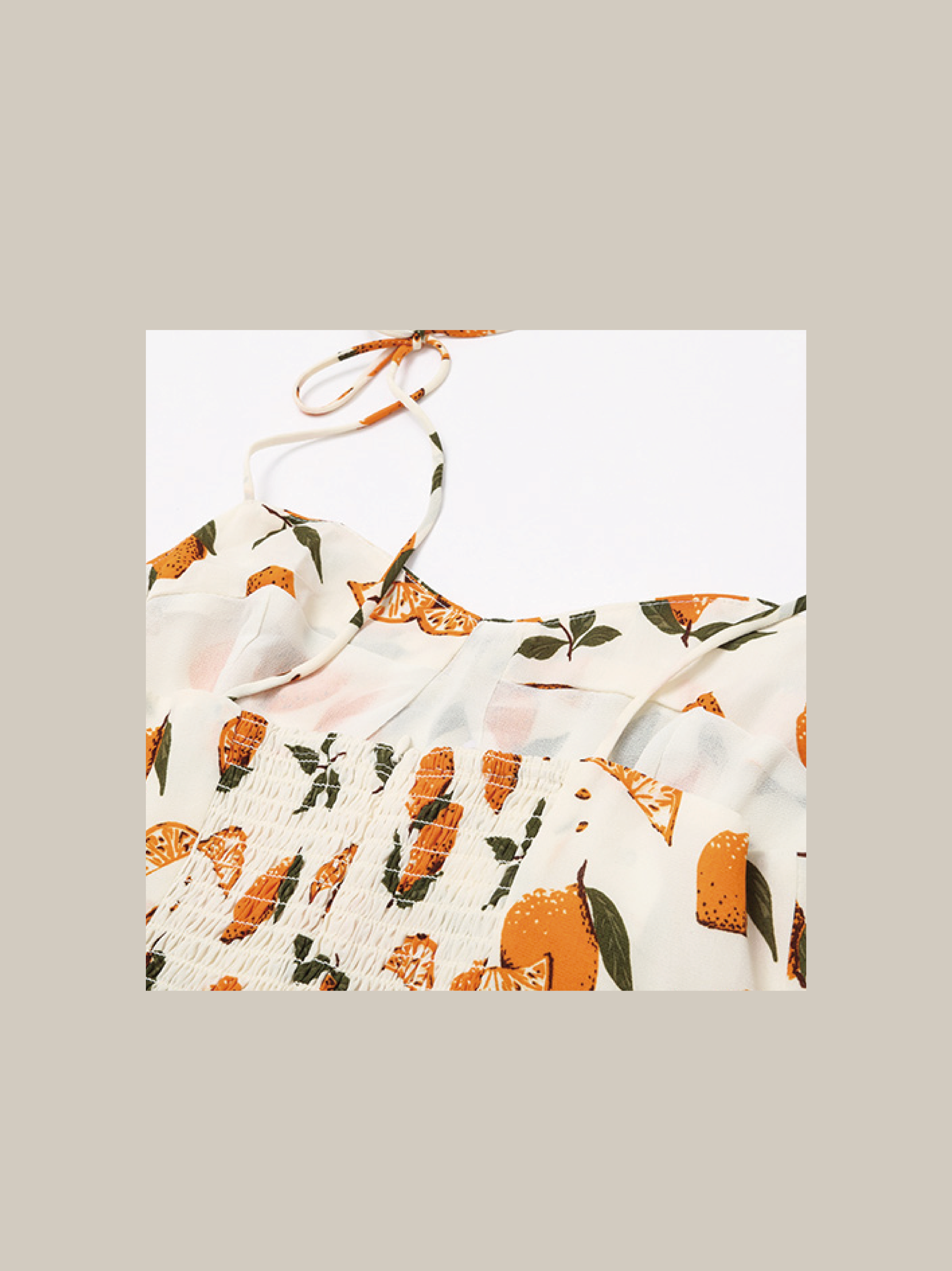 Fruits Design Chiffon One Piece