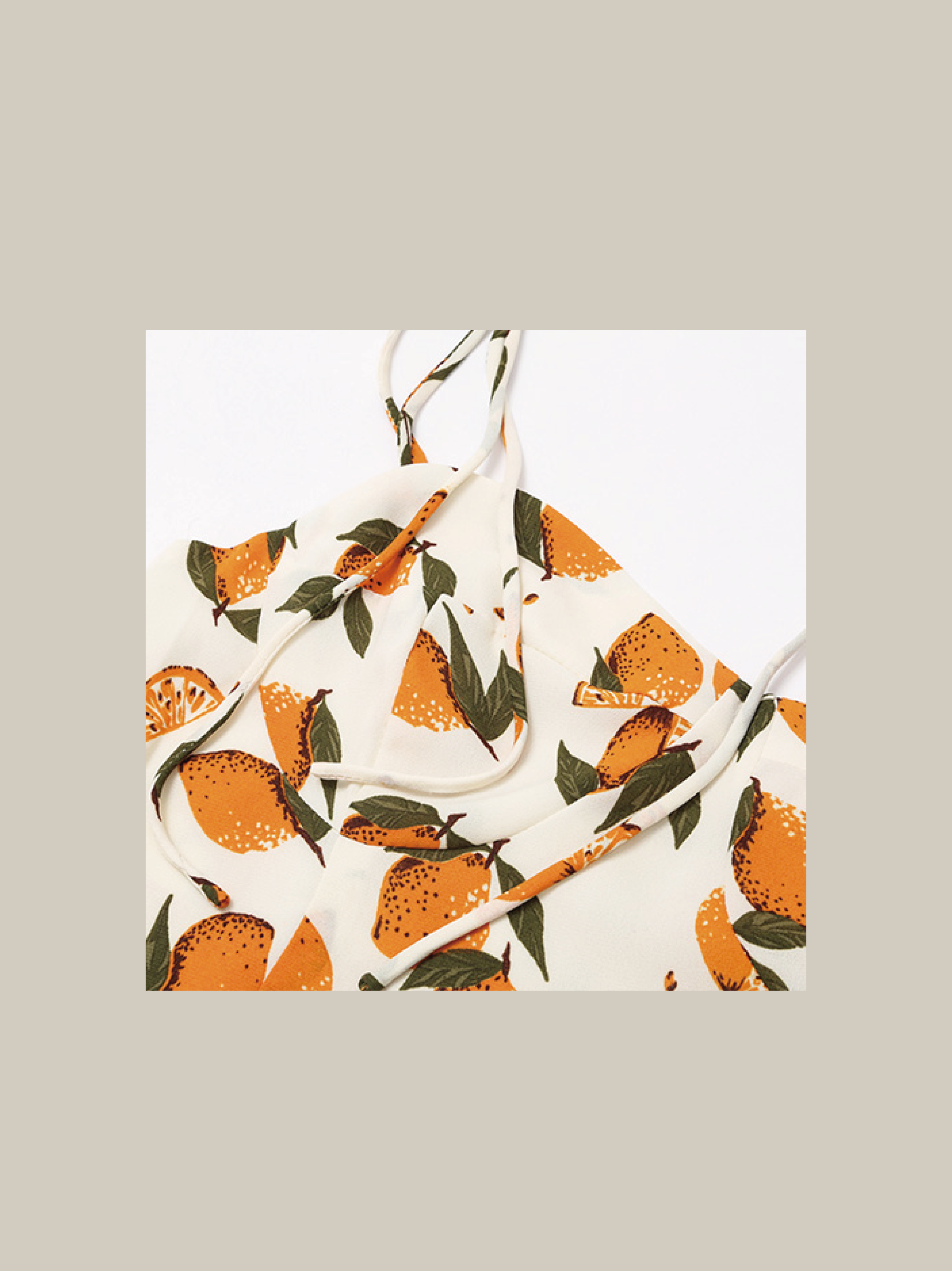 Fruits Design Chiffon One Piece