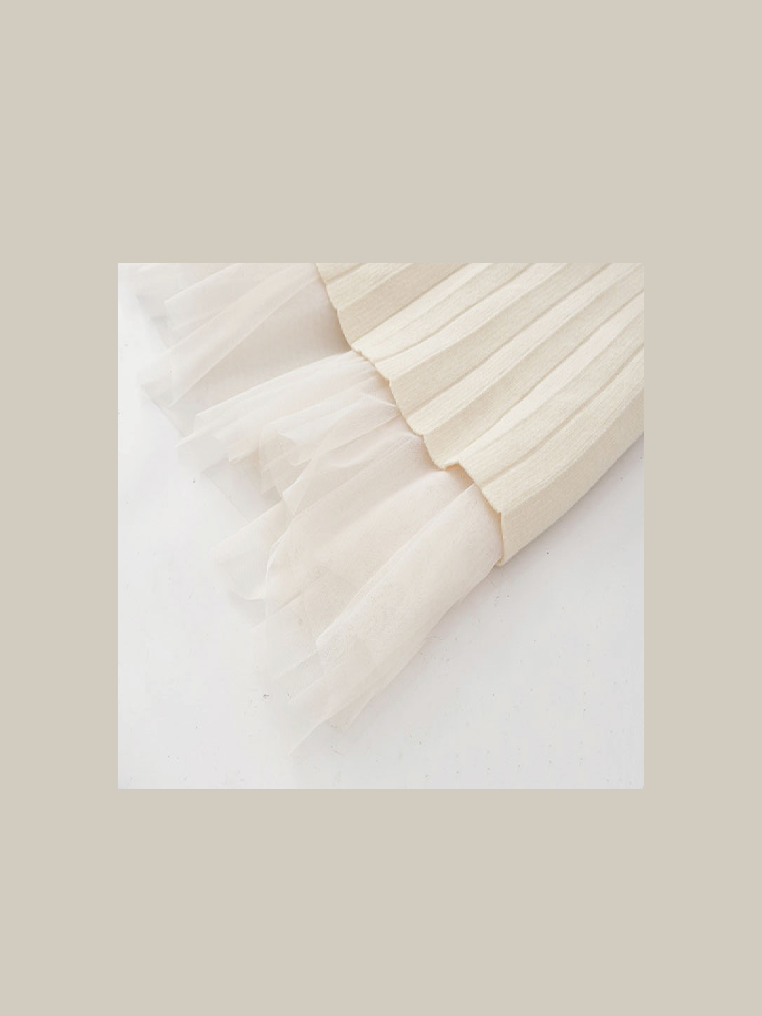 Lace Stitching Ribbon Knit Skirt