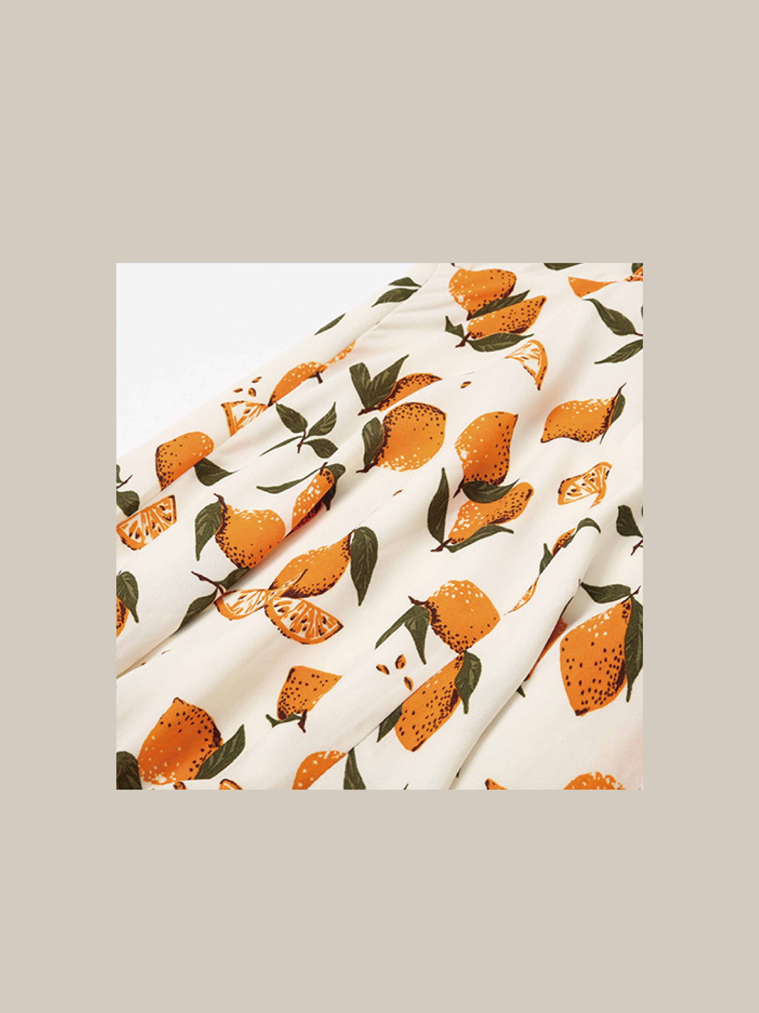 Fruits Design Chiffon One Piece