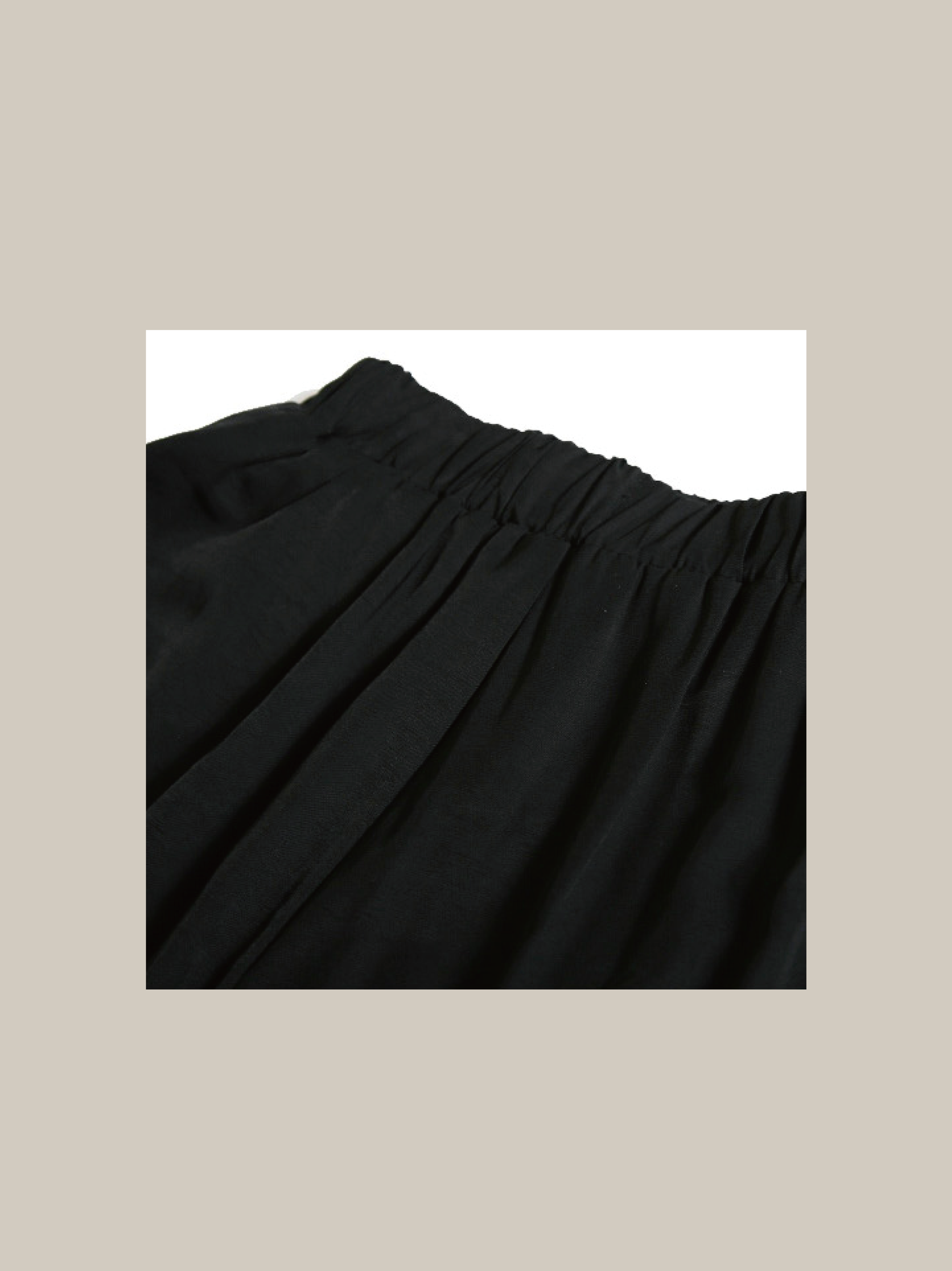 Pleats Tiered Flair Skirt