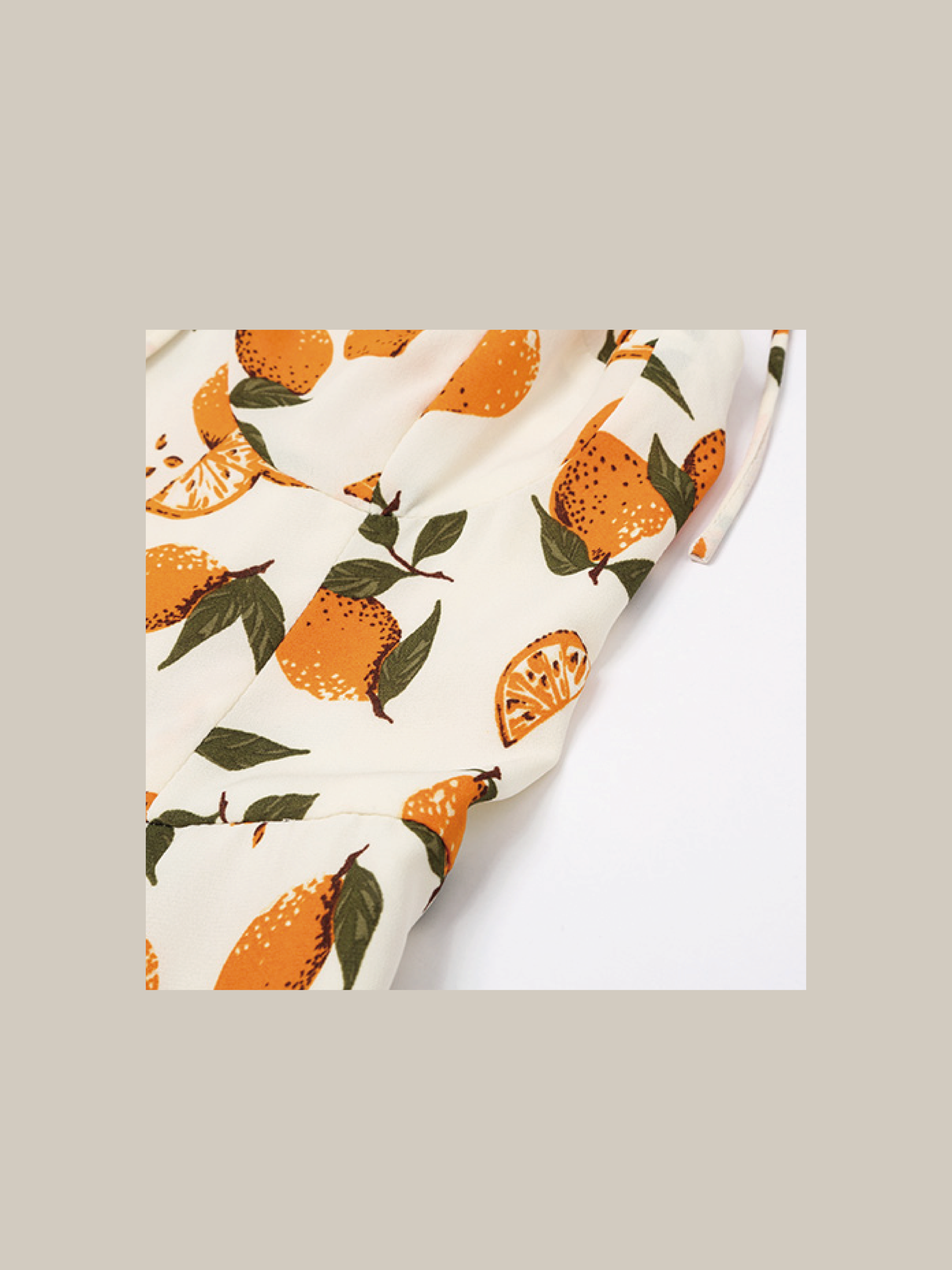 Fruits Design Chiffon One Piece