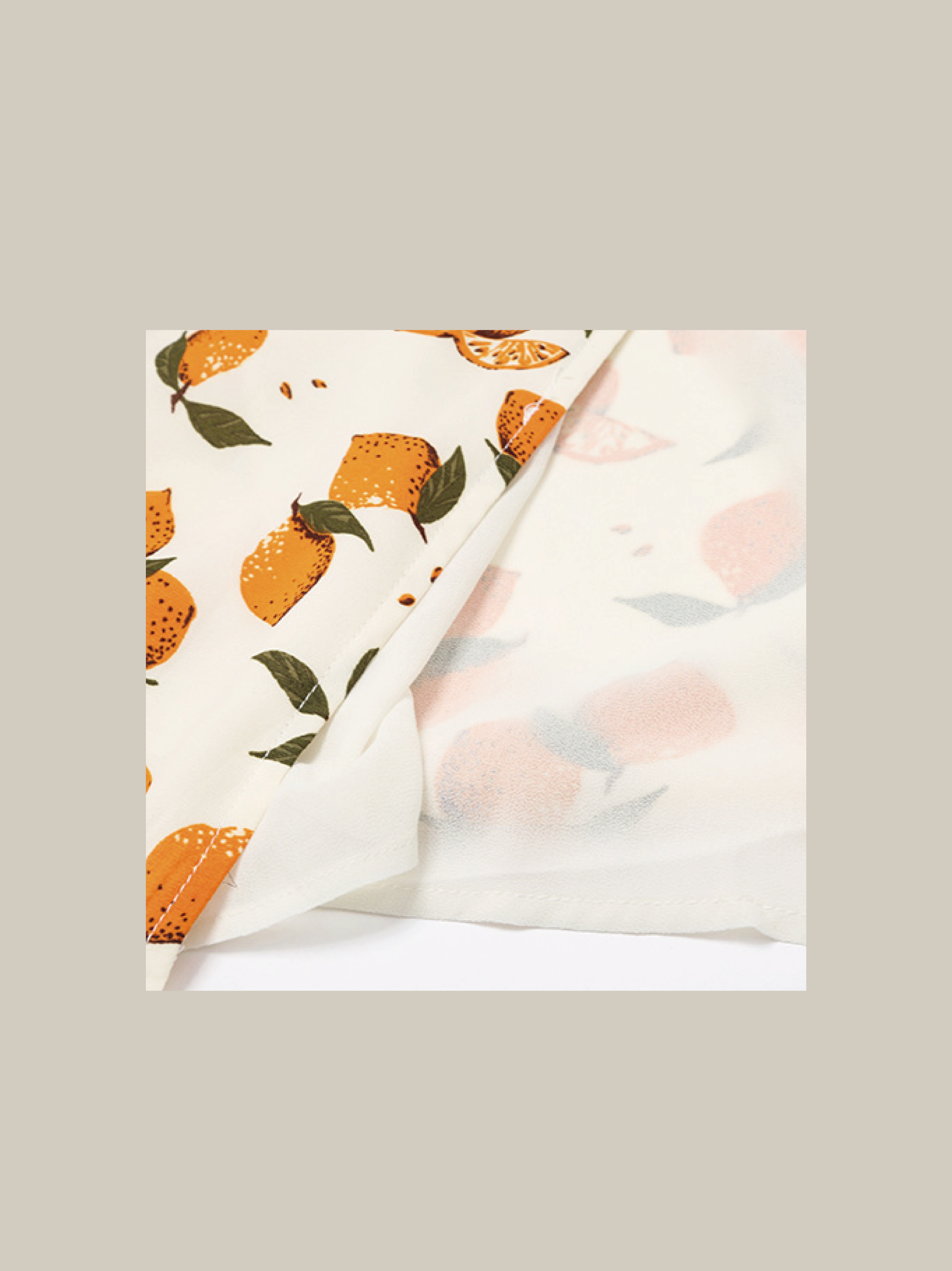 Fruits Design Chiffon One Piece