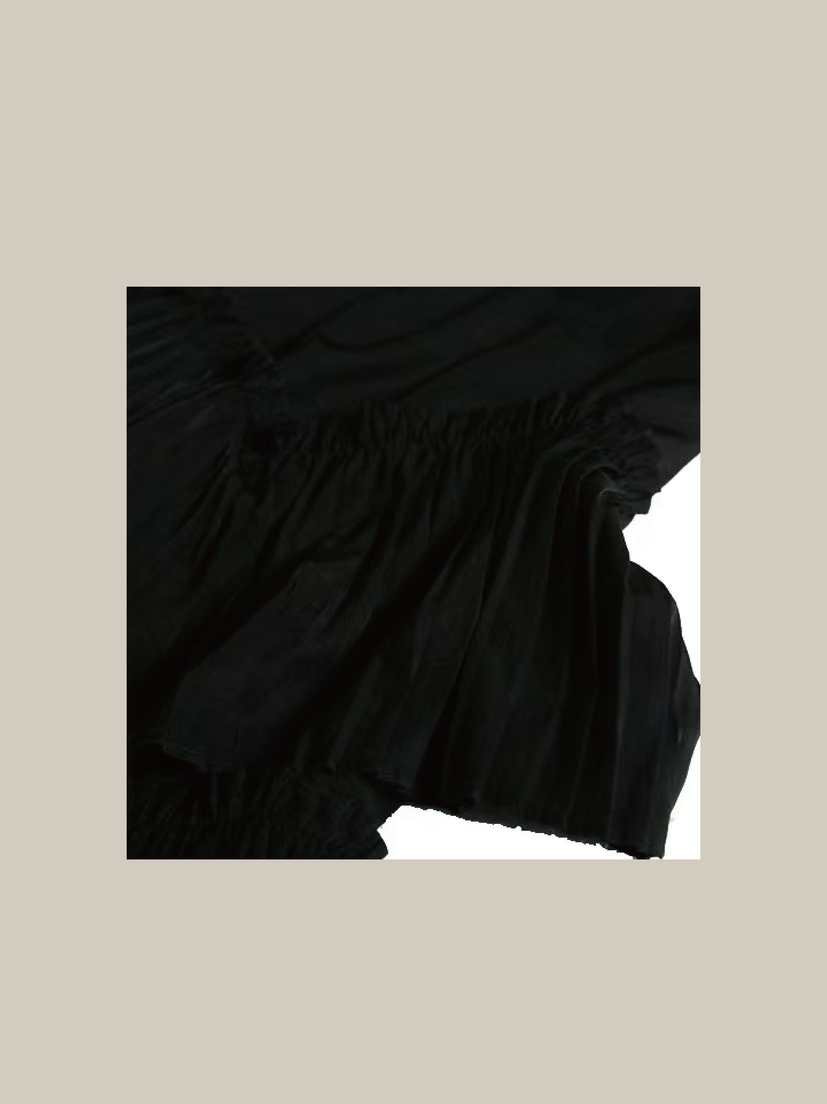 Pleats Tiered Flair Skirt