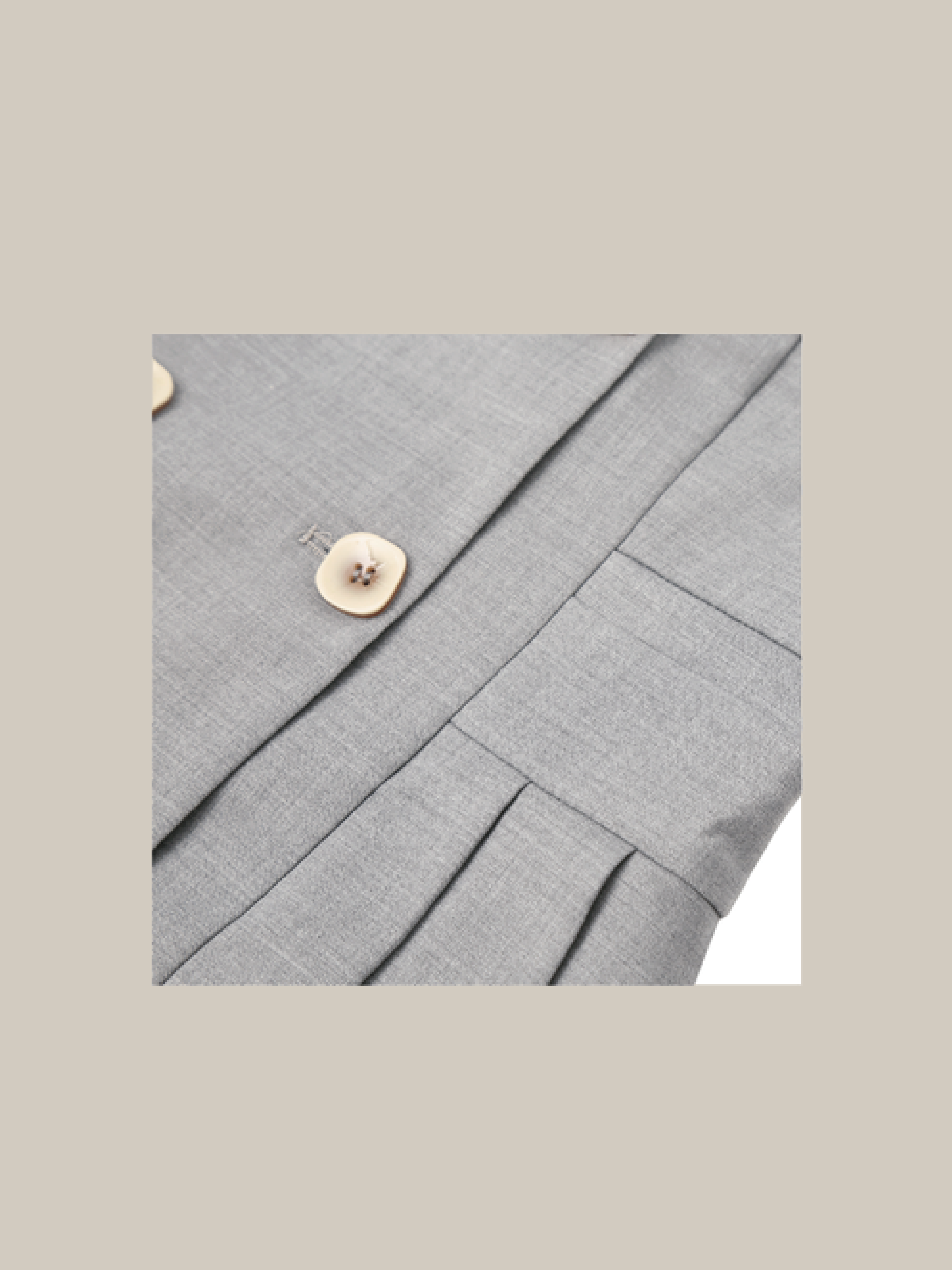 Двубортный жакет с высокой талией