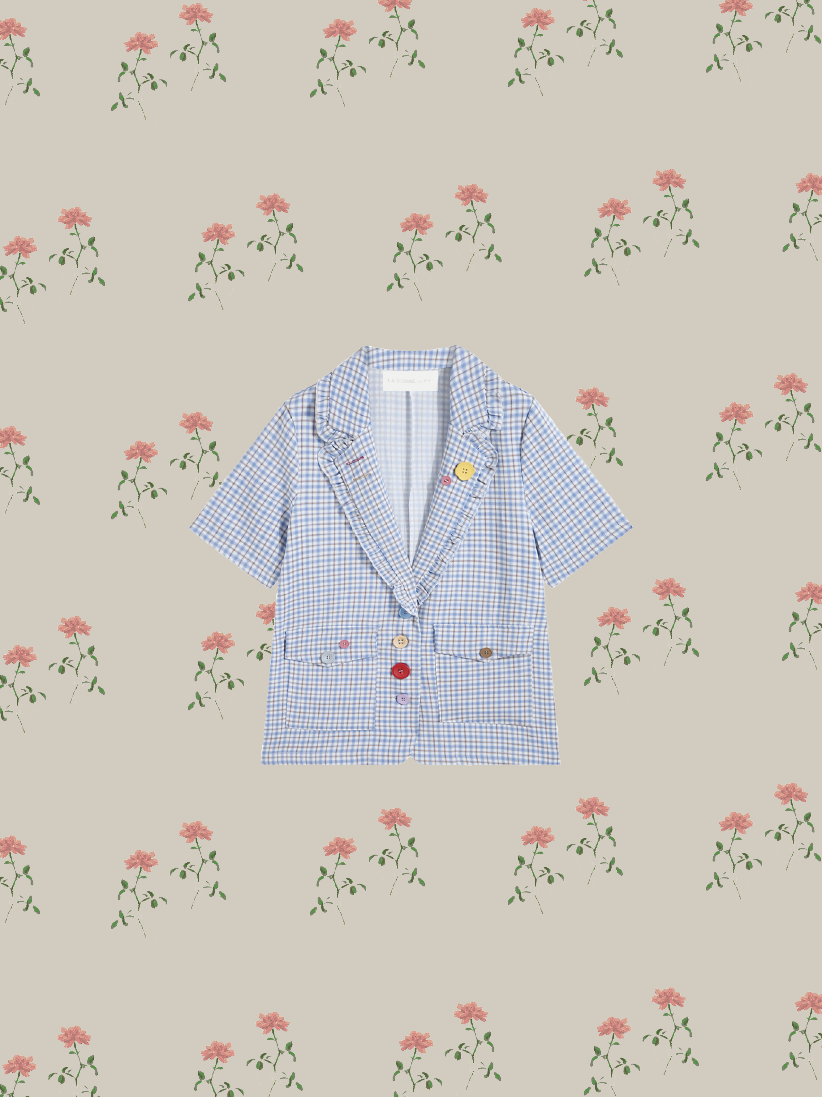 Playful Color Button Jacket