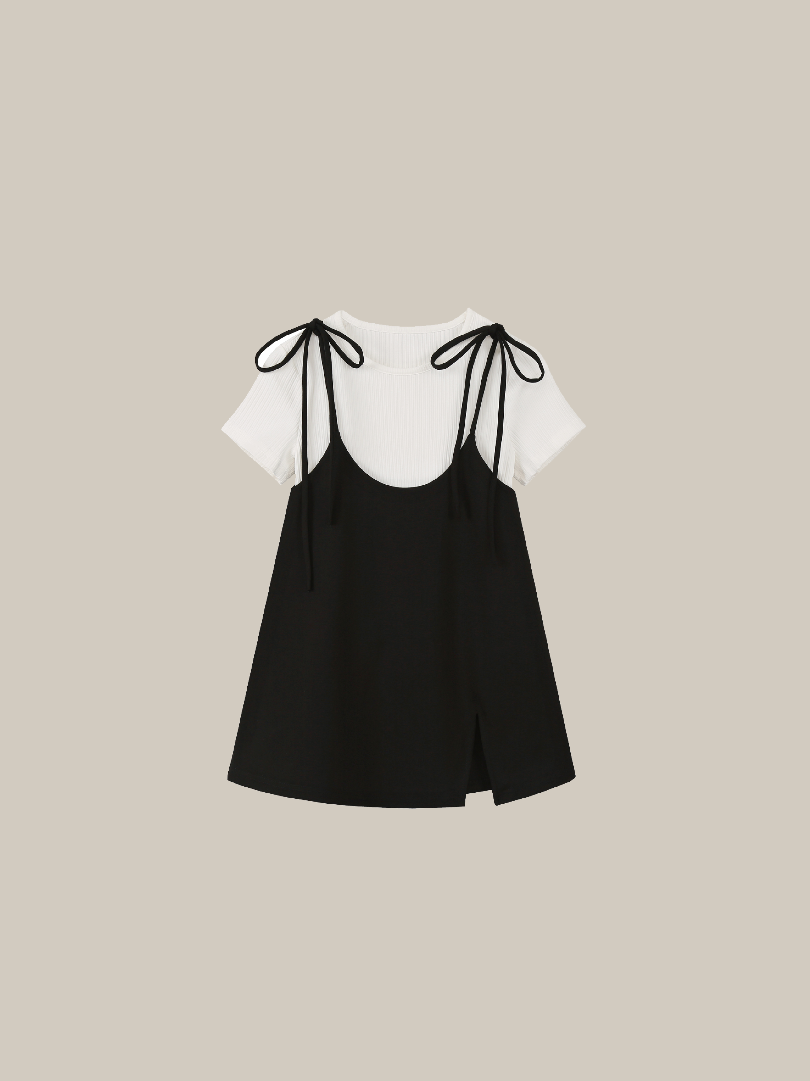 Black Ribbon Camisole T