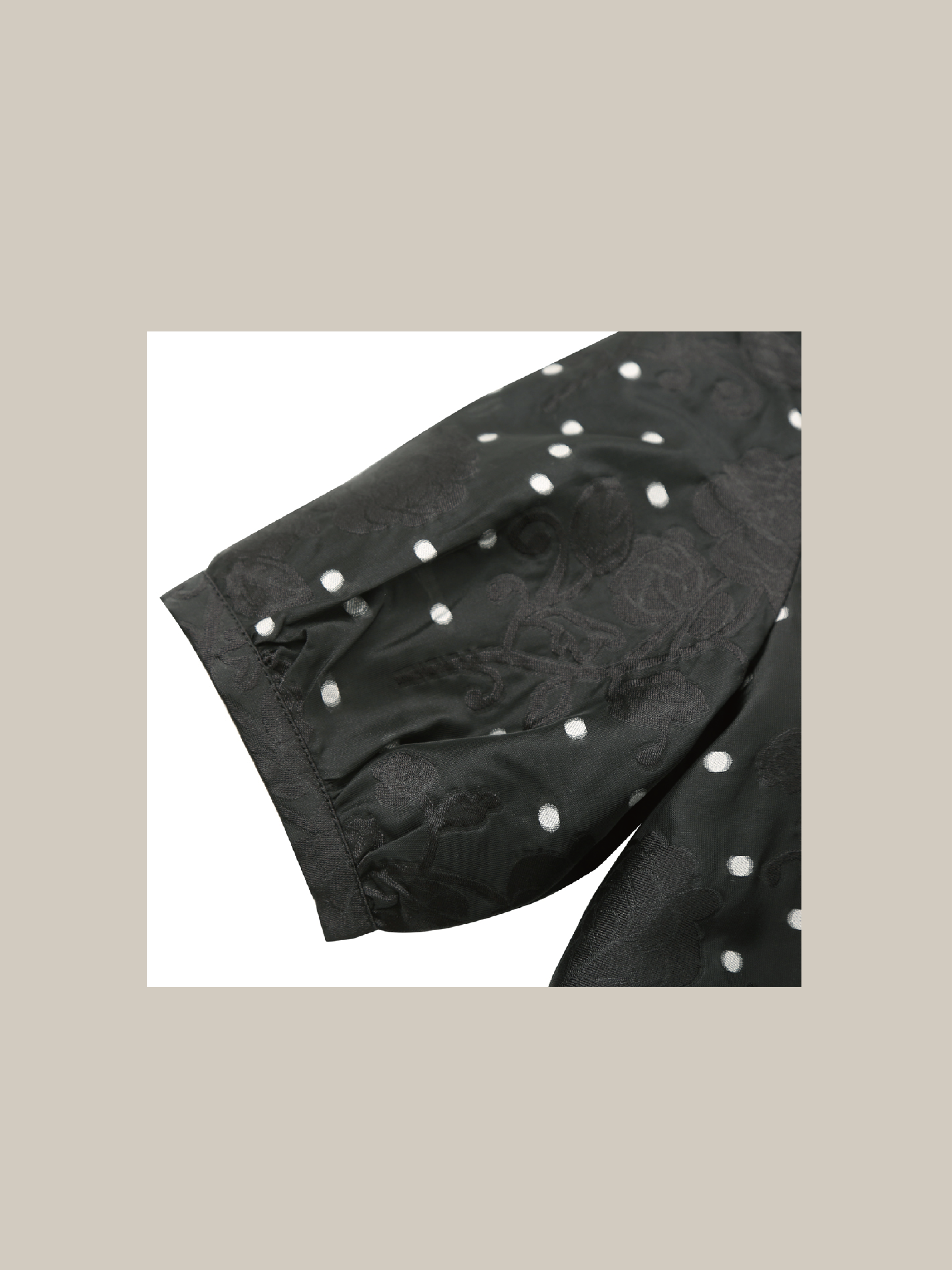 Flower Embroidery Dot One Piece