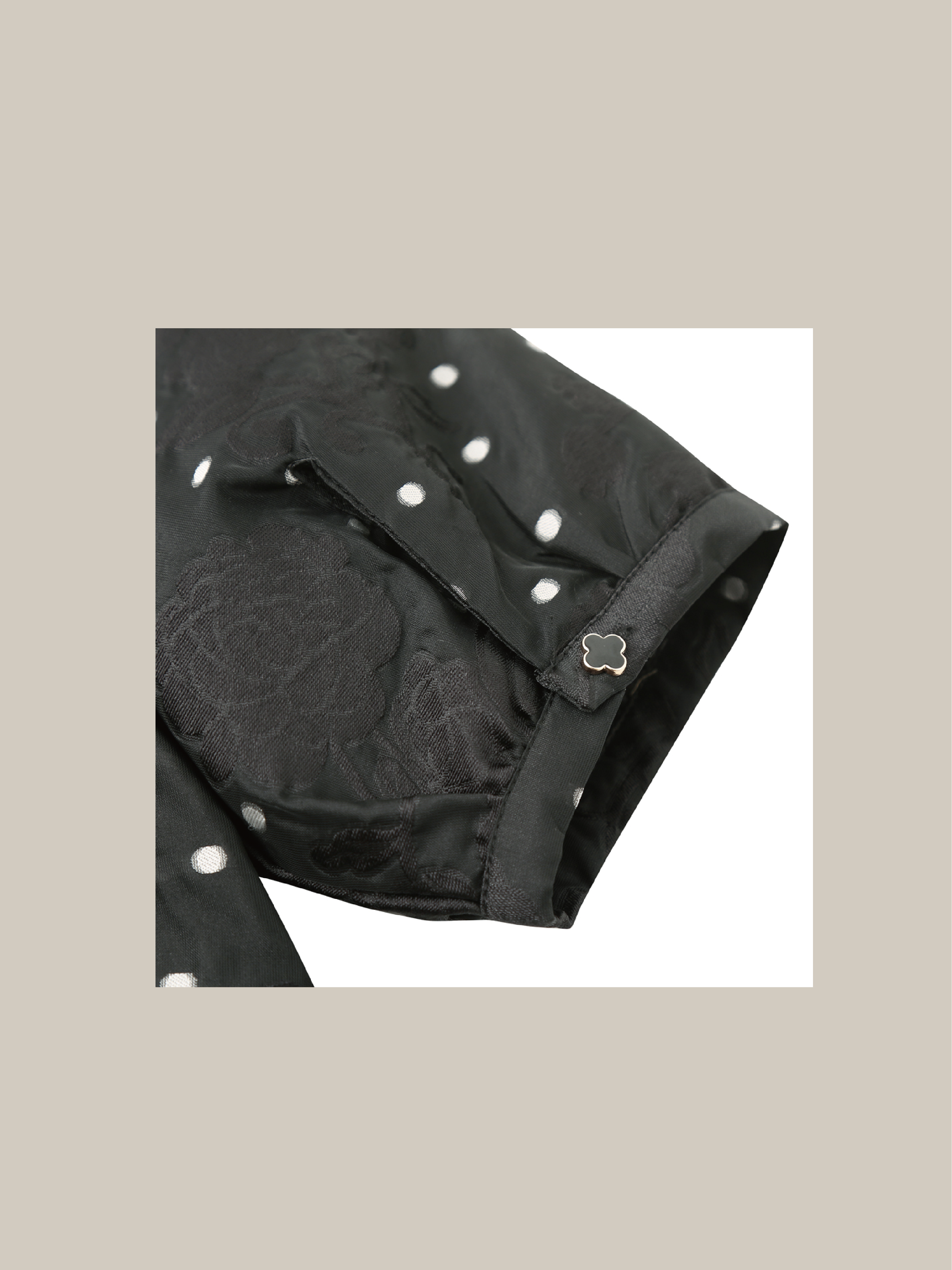 Flower Embroidery Dot One Piece