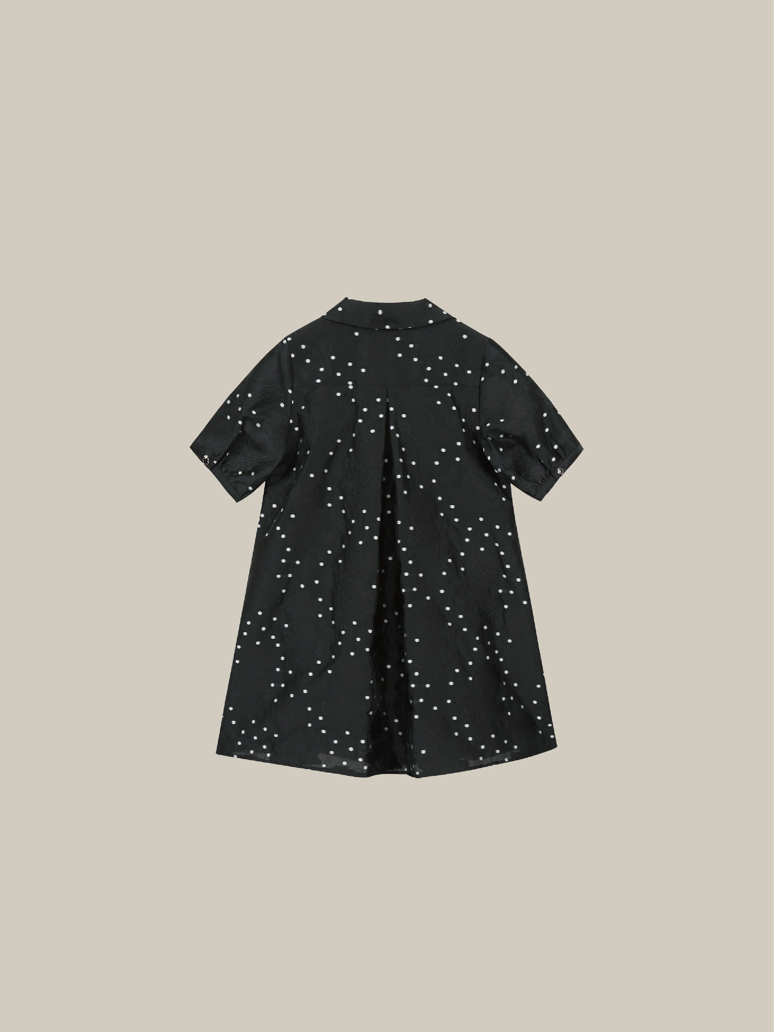 Flower Embroidery Dot One Piece