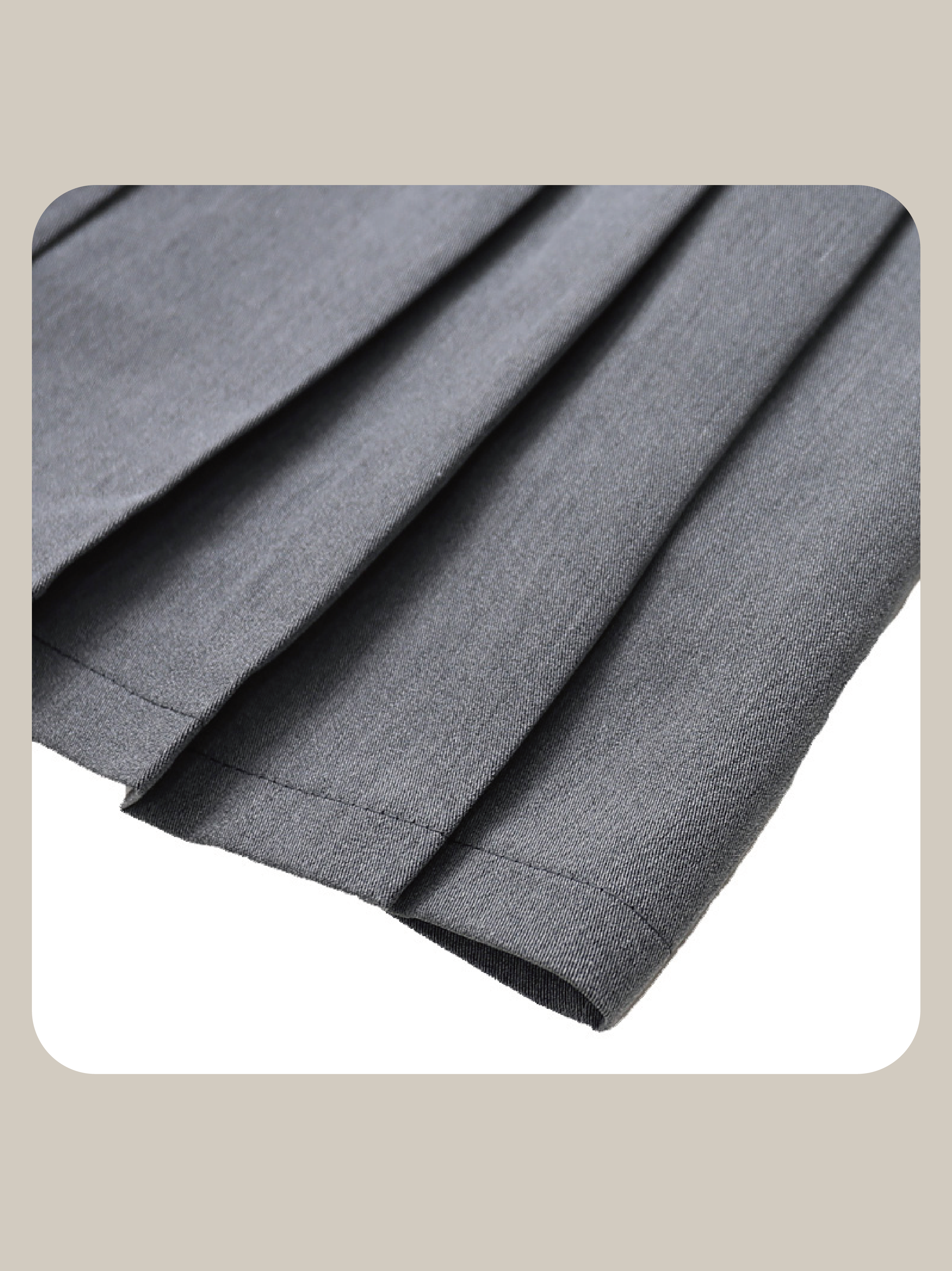 Irregular Pleated Skirt