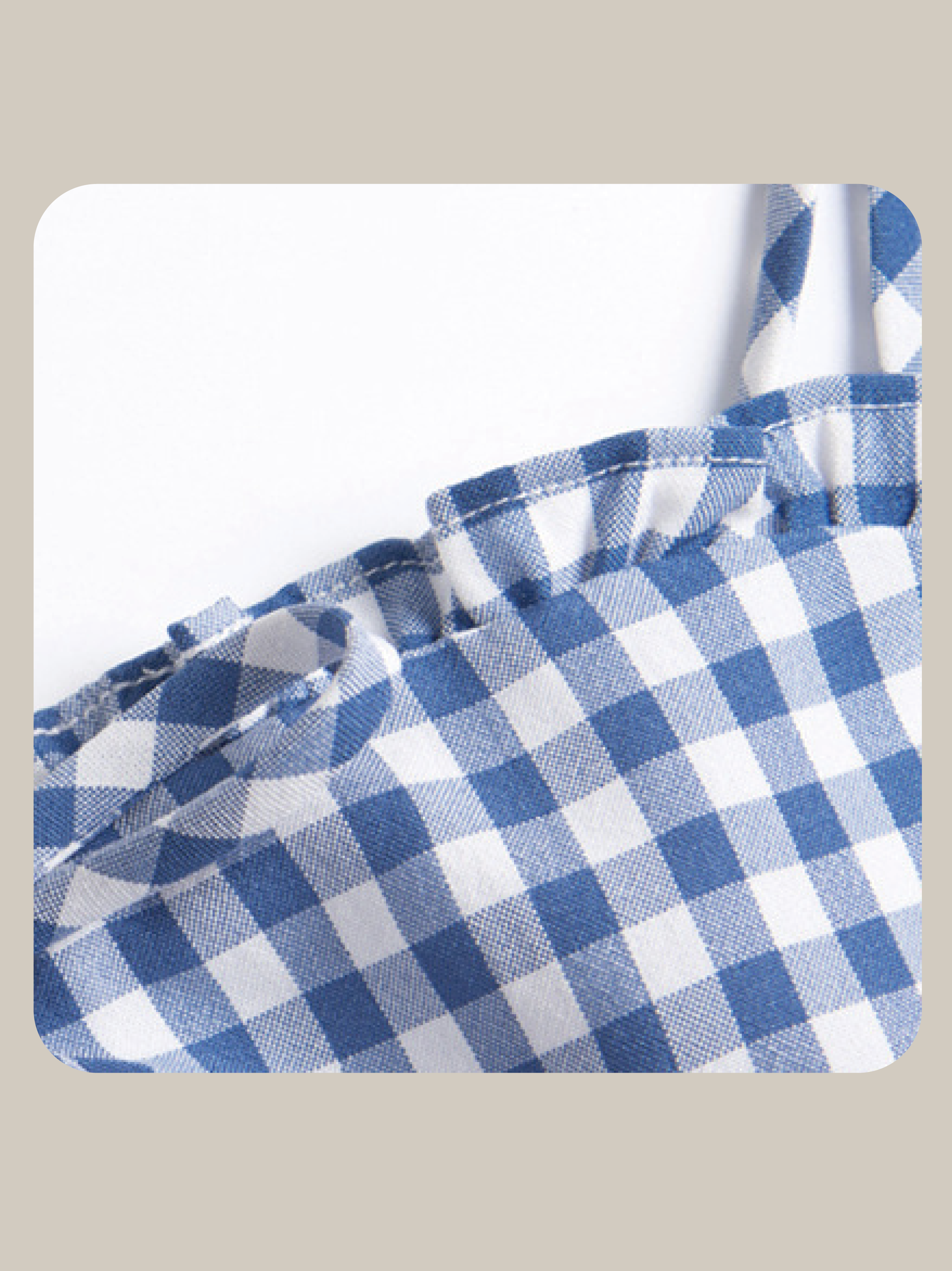 Cheerful Blue Check Camisole