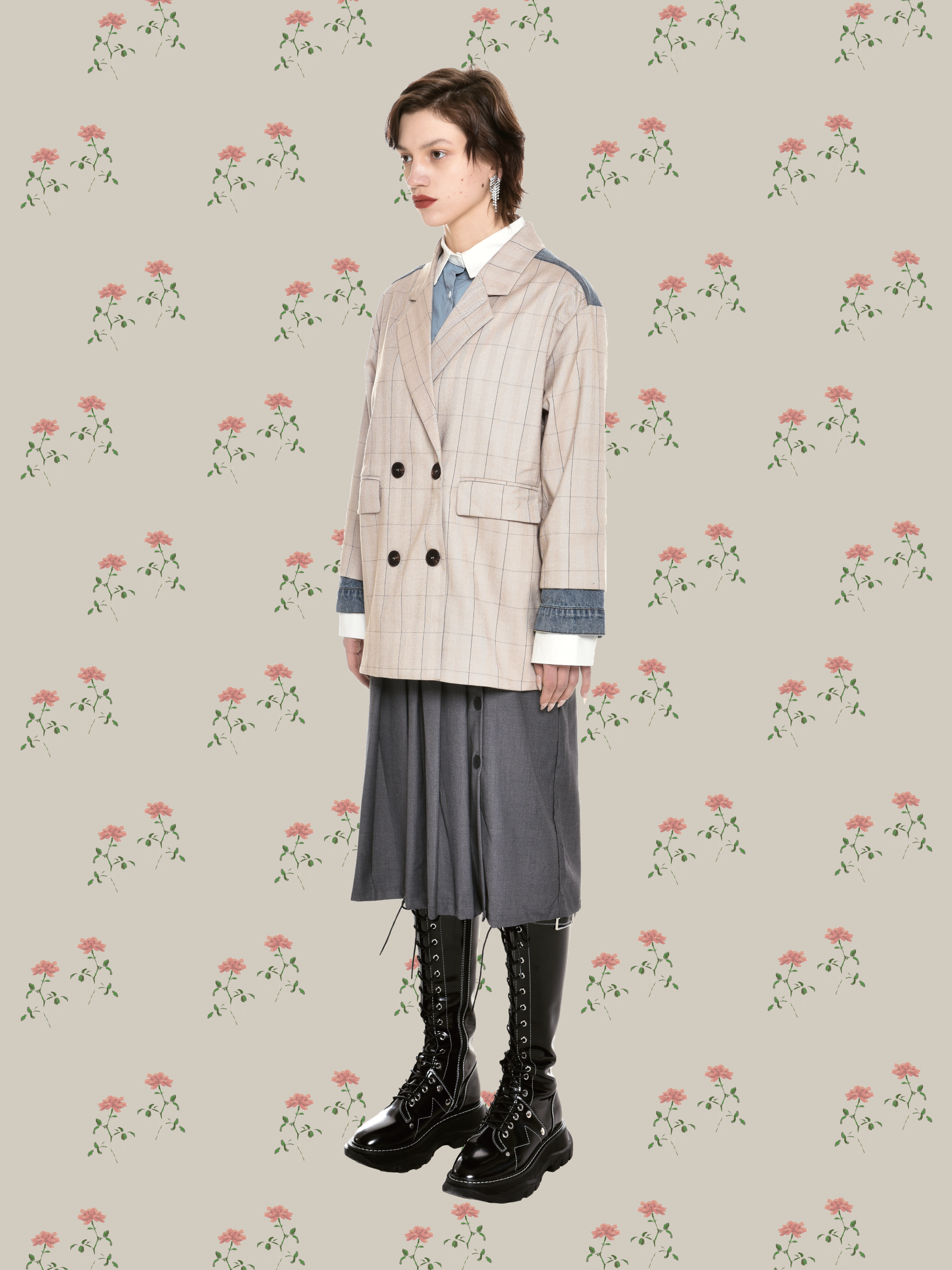 ・予約商品・Denim Patchwork Jacket/デニムパッチワークジャケット