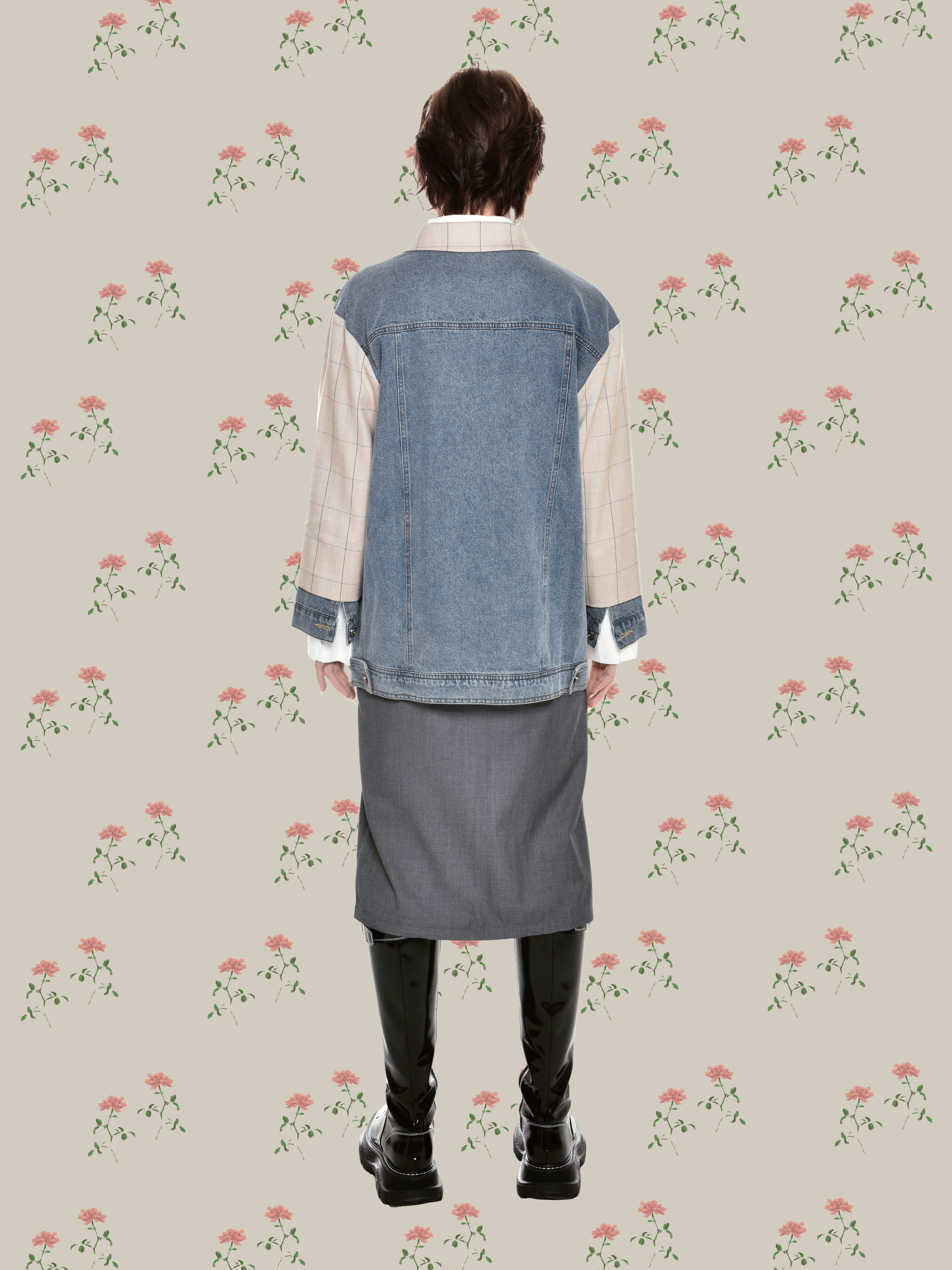 Denim Patchwork Jacket