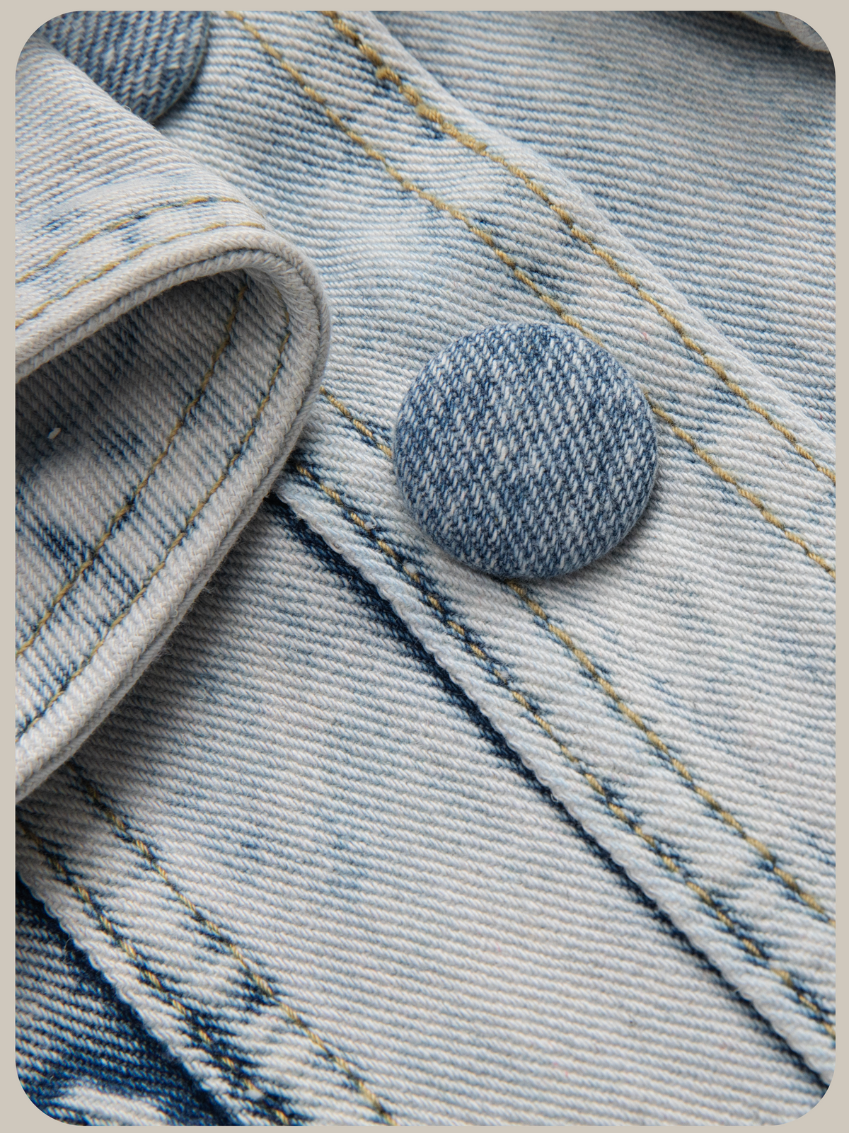 Bow Ruffle Cropped Denim Jacket Set Up/リボンラッフルクロップドデニムジャケットセットアップ