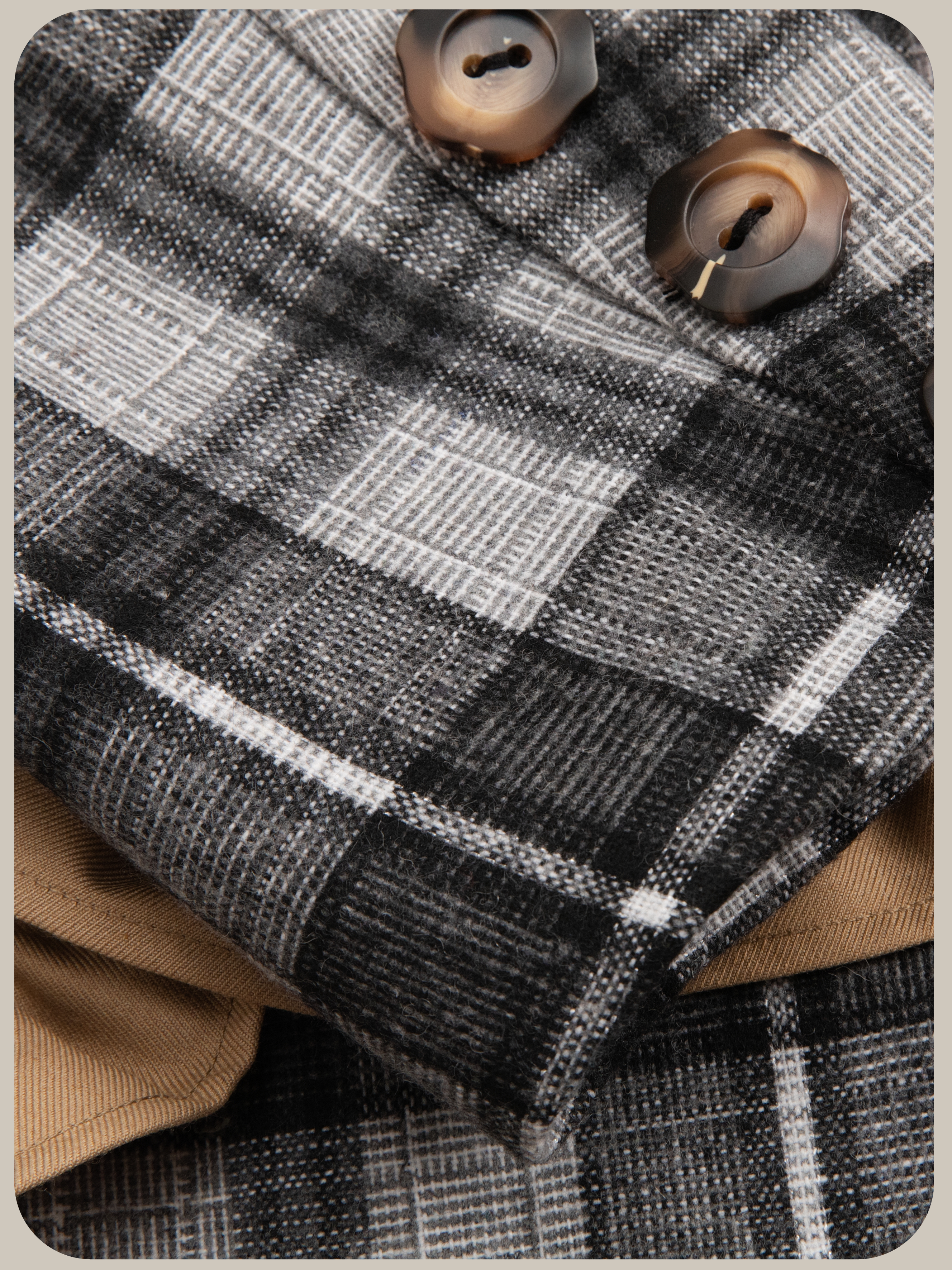 ・予約商品・Check Frill Decorate Jacket/チェック柄フリルジャケット