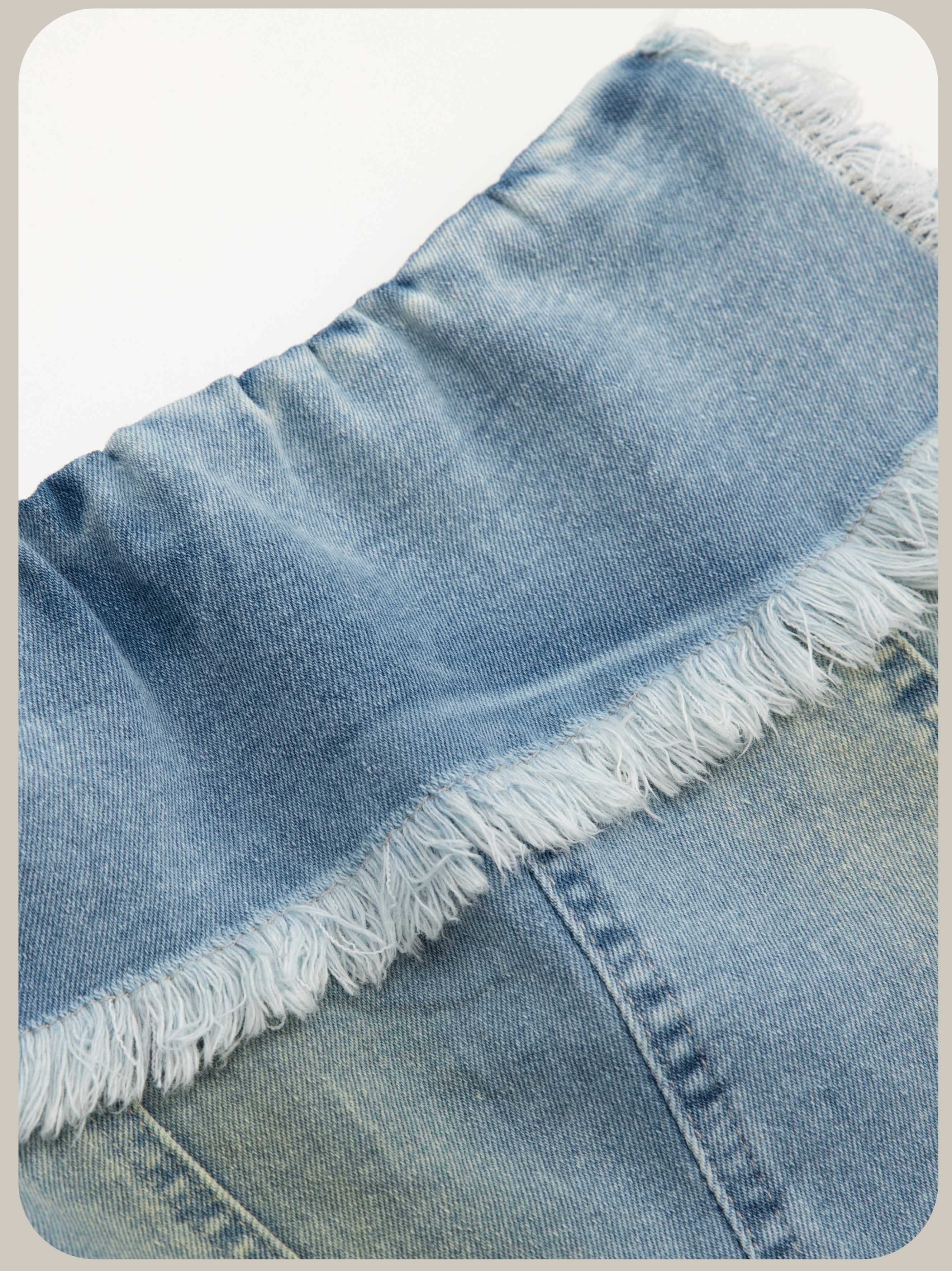 Fringe Denim Corset Mesh Cami Dress Set Up/フリンジデニムコルセットメッシュキャミドレスセット