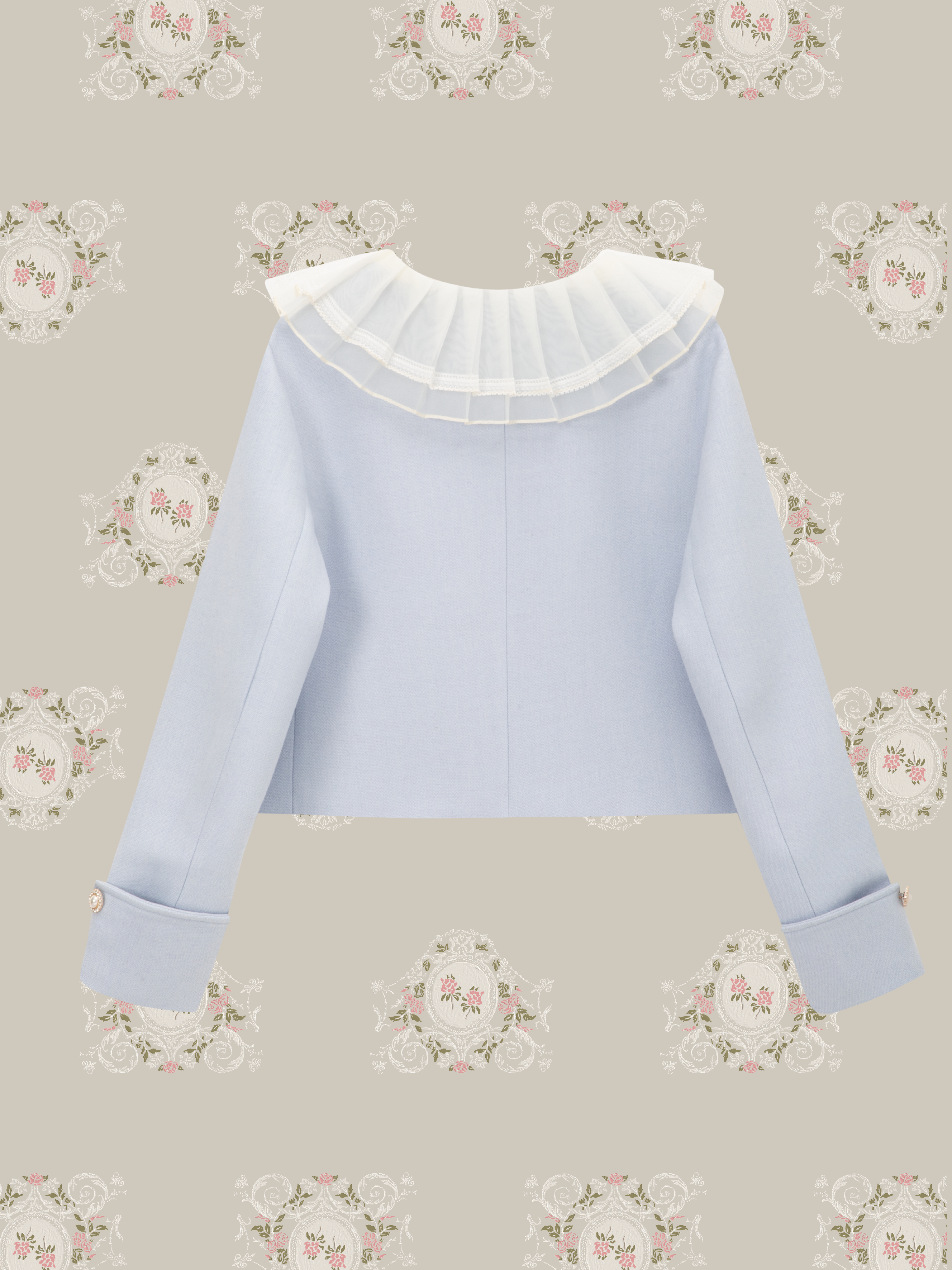 ・予約商品・Princess Lace Collar Woolly Pearl Set Up/プリンセスレースカラーウーリーパールセットアップ