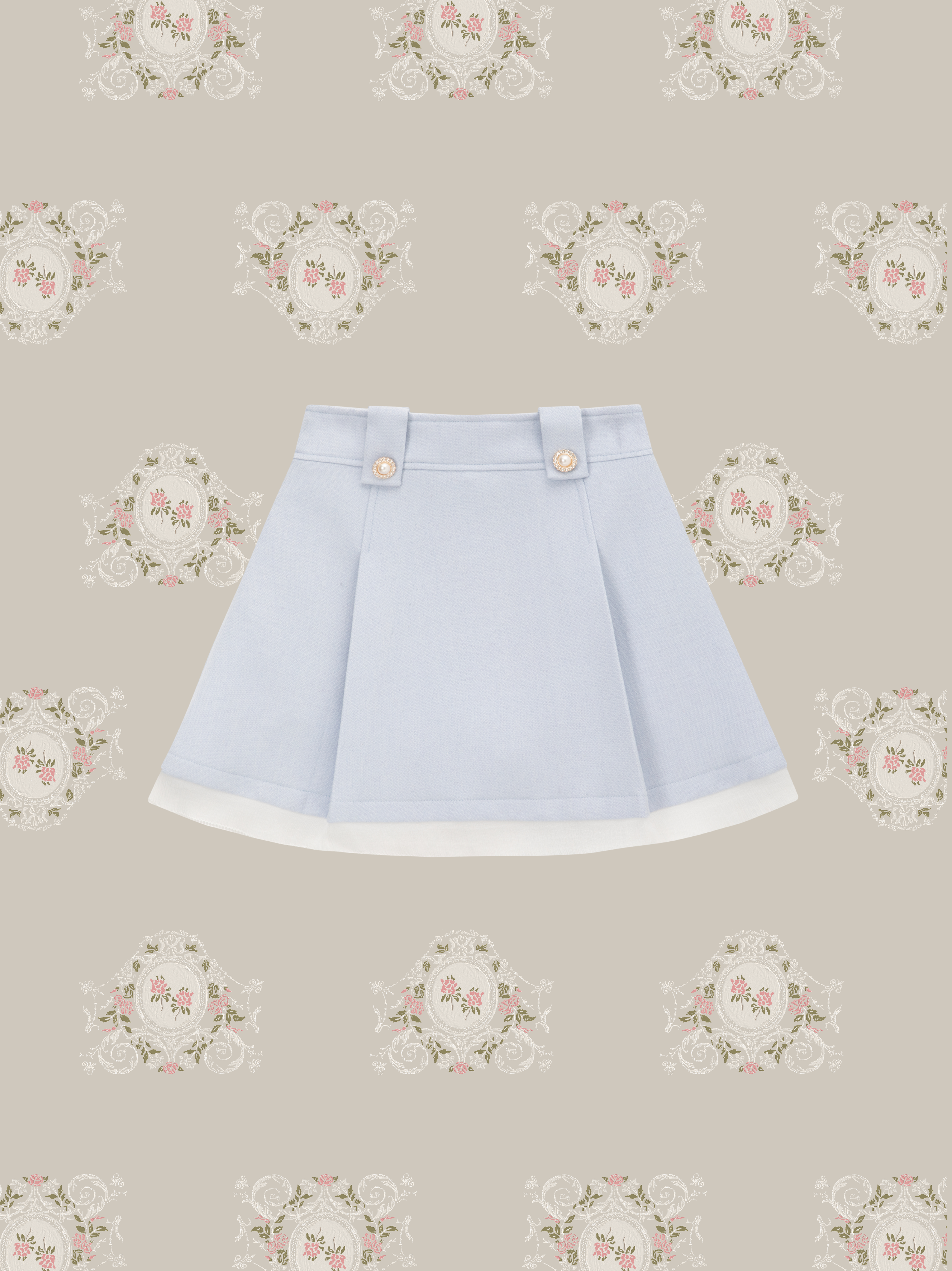 ・予約商品・Princess Lace Collar Woolly Pearl Set Up/プリンセスレースカラーウーリーパールセットアップ