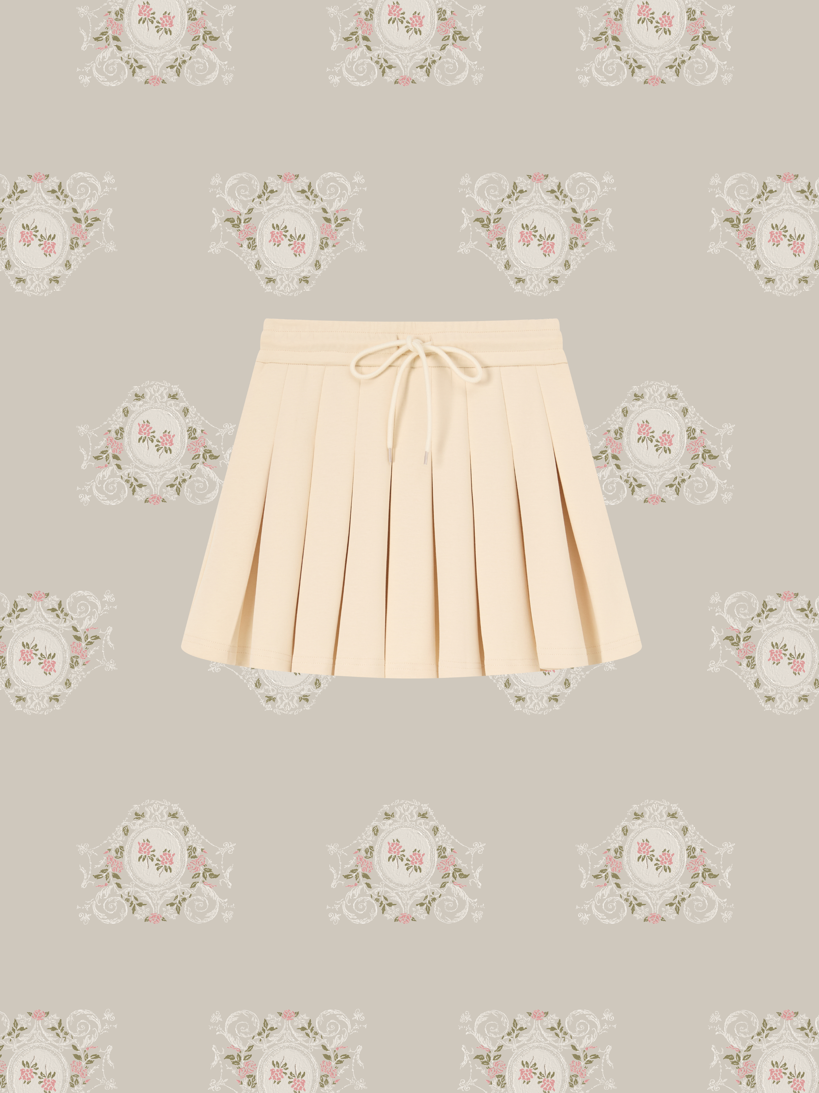 ・予約商品・Preppy Macaron Sweat Pleats Skirt Set Up/プレッピーマカロン風スウェットプリーツスカートセットアップ