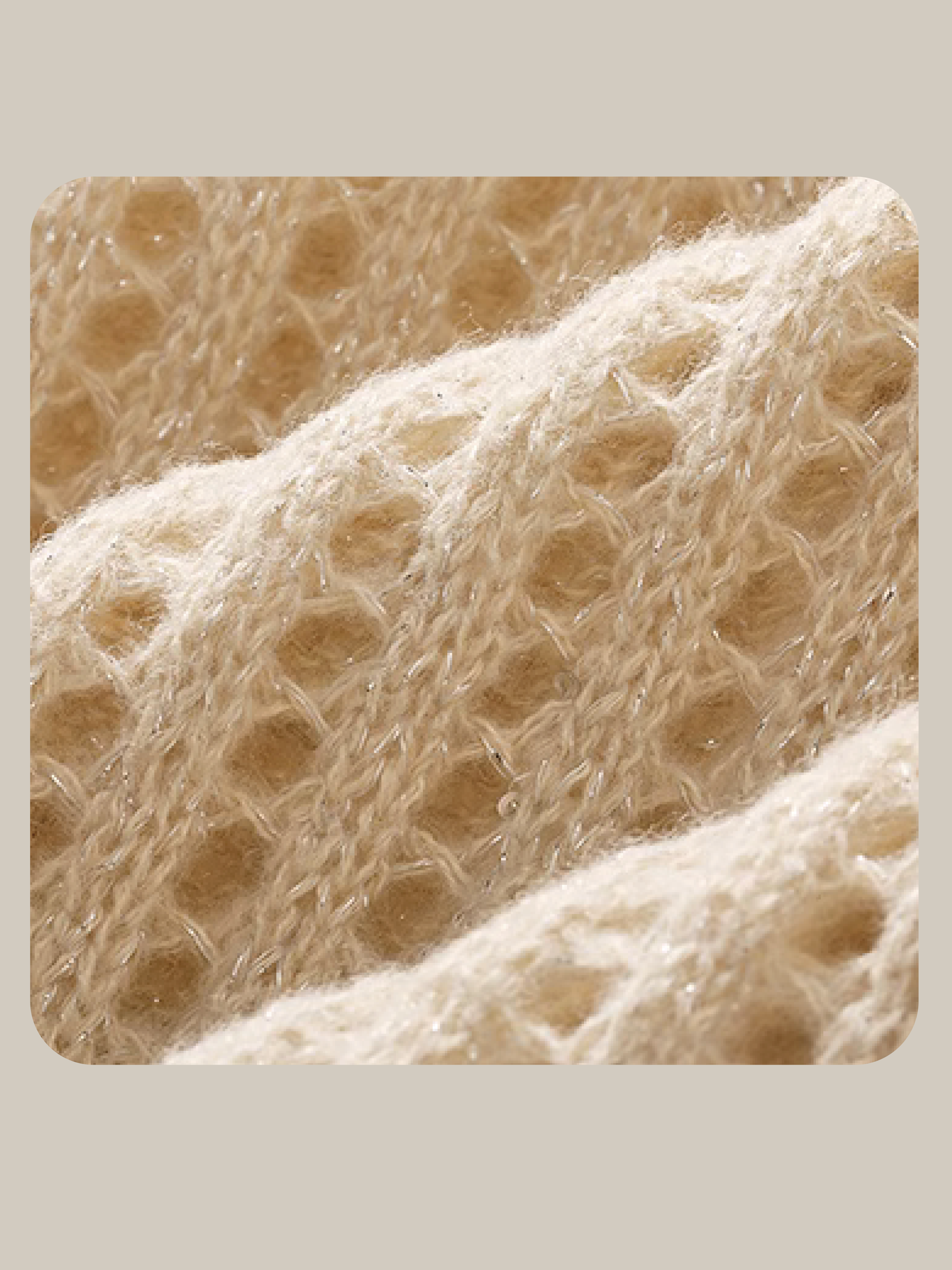 Hollow Out Mesh Stitching Knit