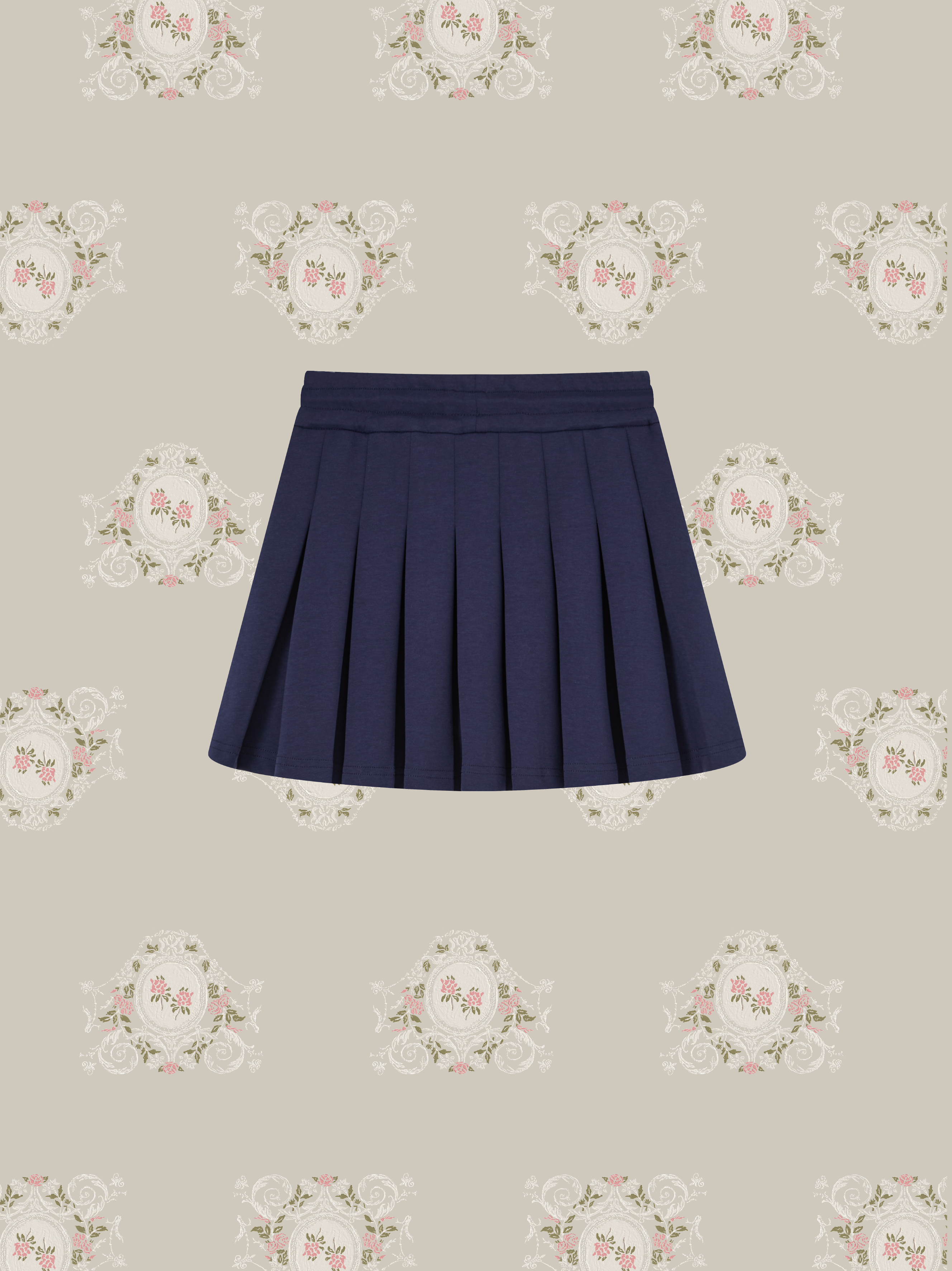 ・予約商品・Preppy Macaron Sweat Pleats Skirt Set Up/プレッピーマカロン風スウェットプリーツスカートセットアップ