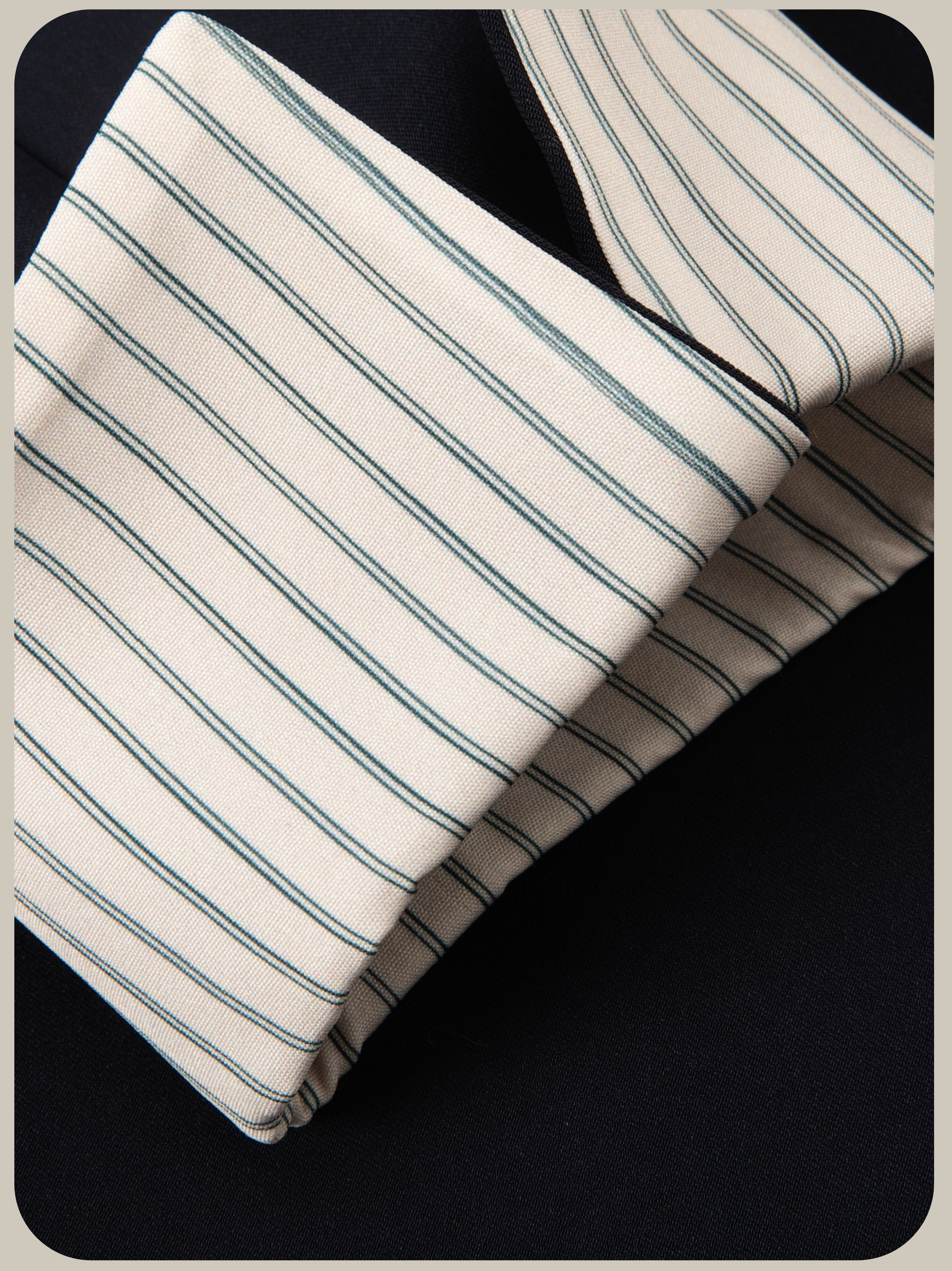 ・予約商品・ Loose Suit Stripe Cuff Jacket/ルーズストライプ袖口ジャケット