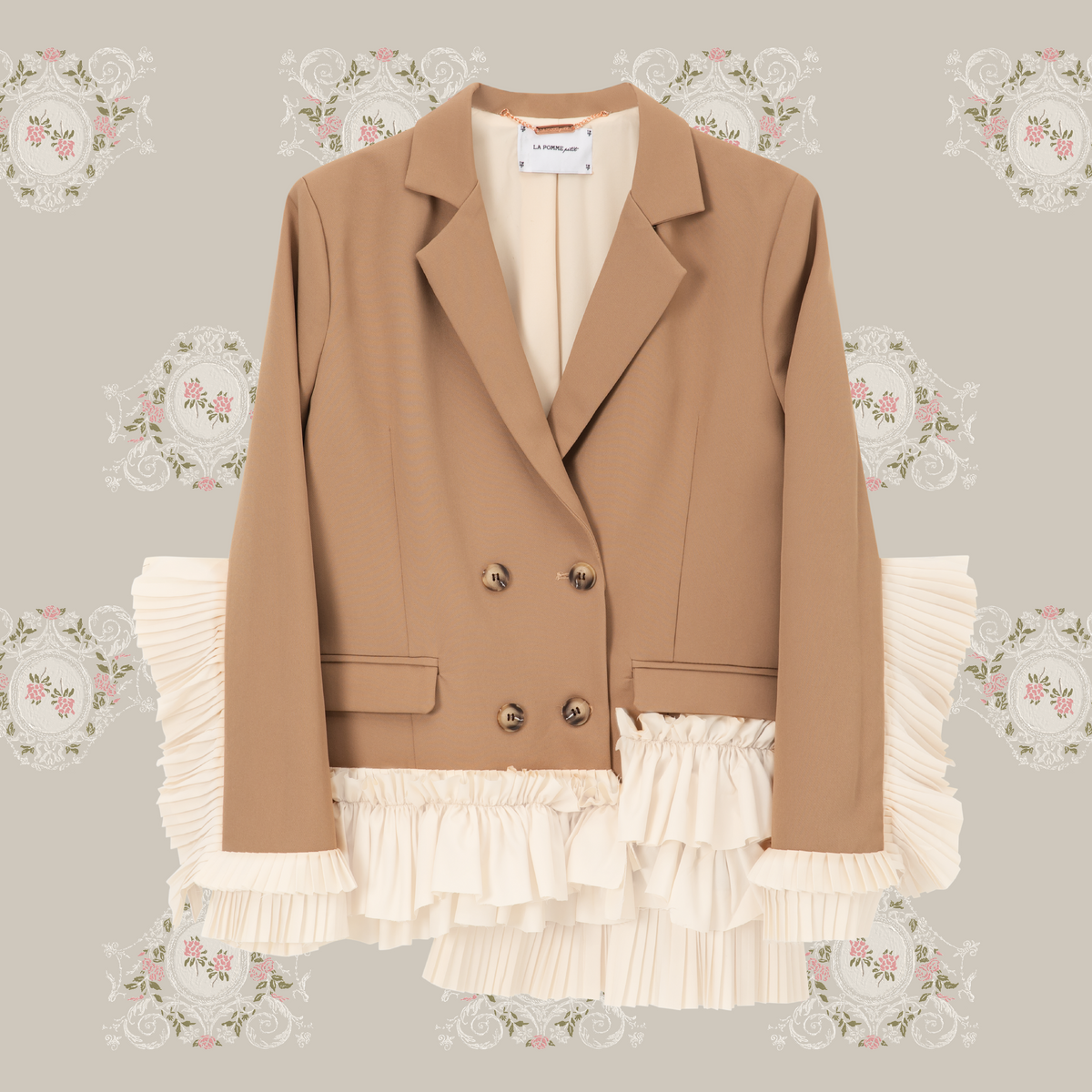 orgue プリンセスフリルジャケット 予約商品・Princess Pleated Lace Frill Jacket/プリンセスプリーツ