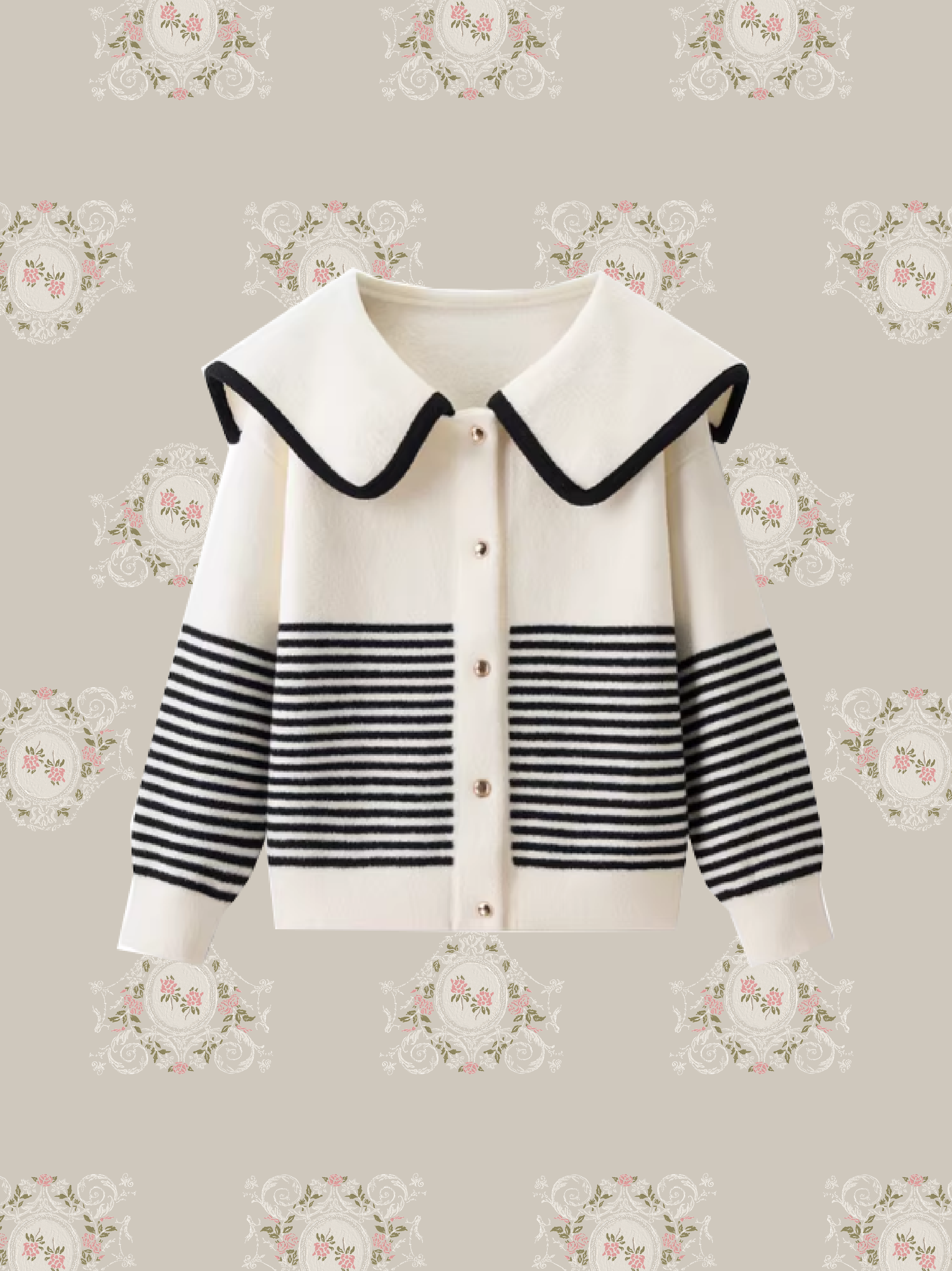Sweet Piping Collar Cardigan/スイートパイピングカラーカーディガン