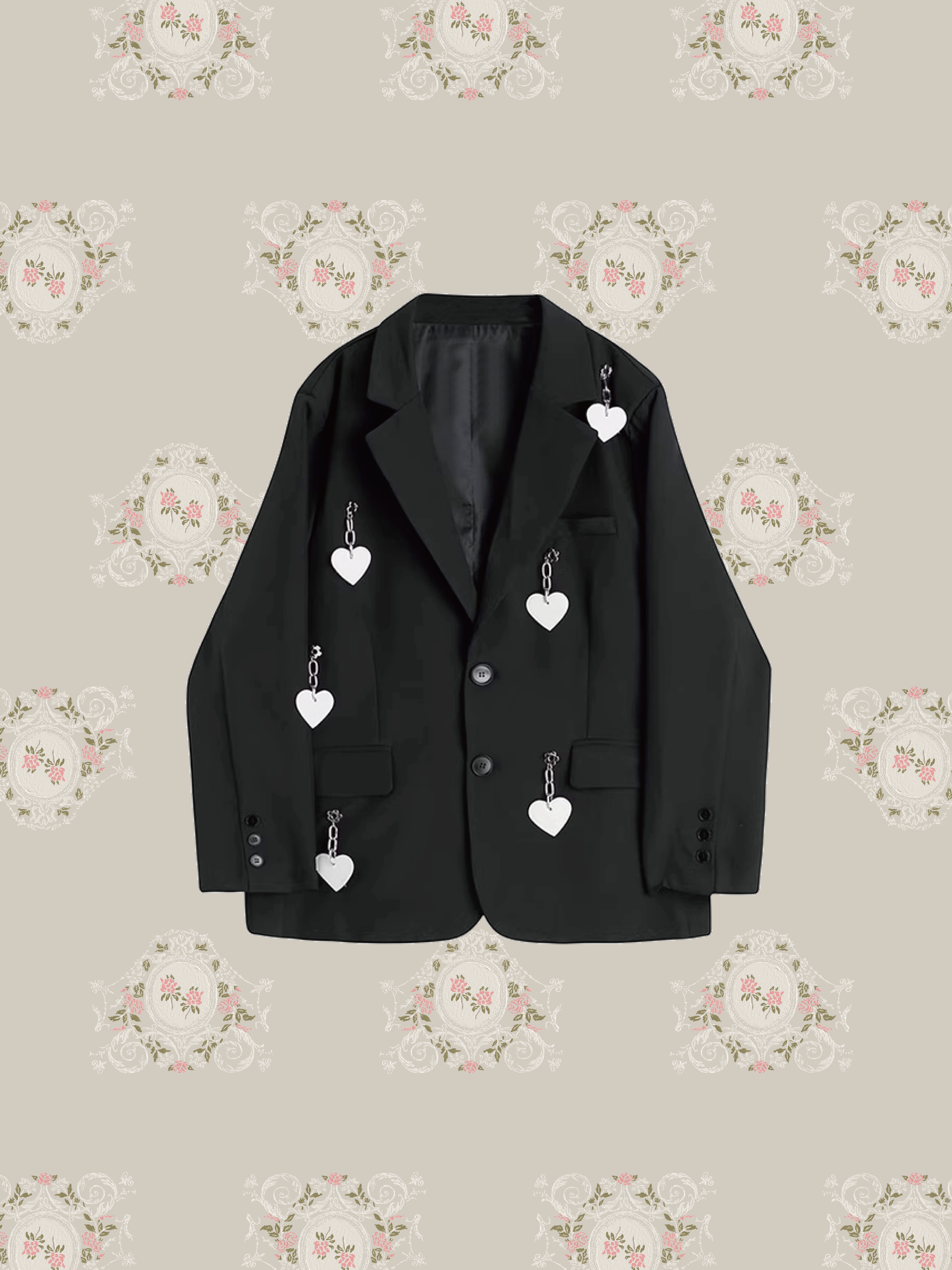 Metal Heart Deco Jacket メタルハートデコジャケット
