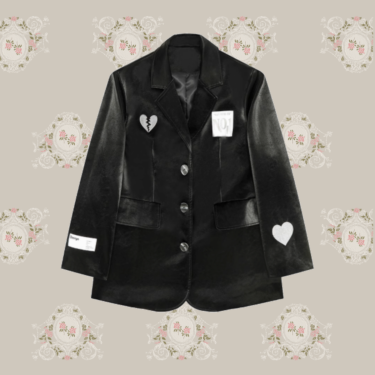 LA POMME petit　ハートモチーフPUレザージャケット 1_89101113-0e6d-40cd-8962-