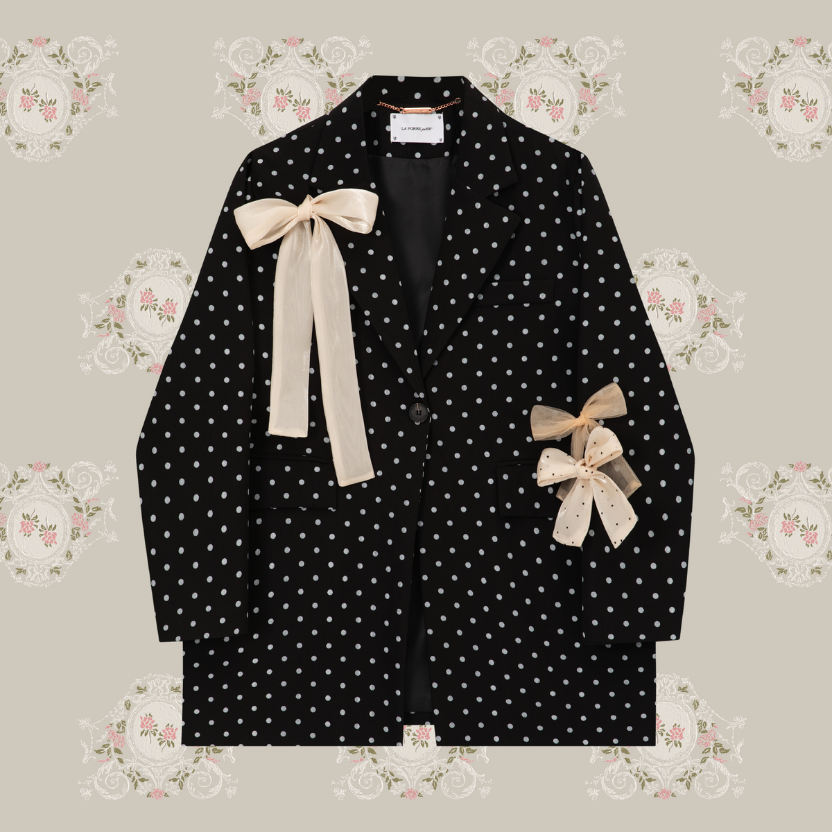 予約商品・Dots Ribbon Attacked Jacket/ドットリボンアタックジャケット