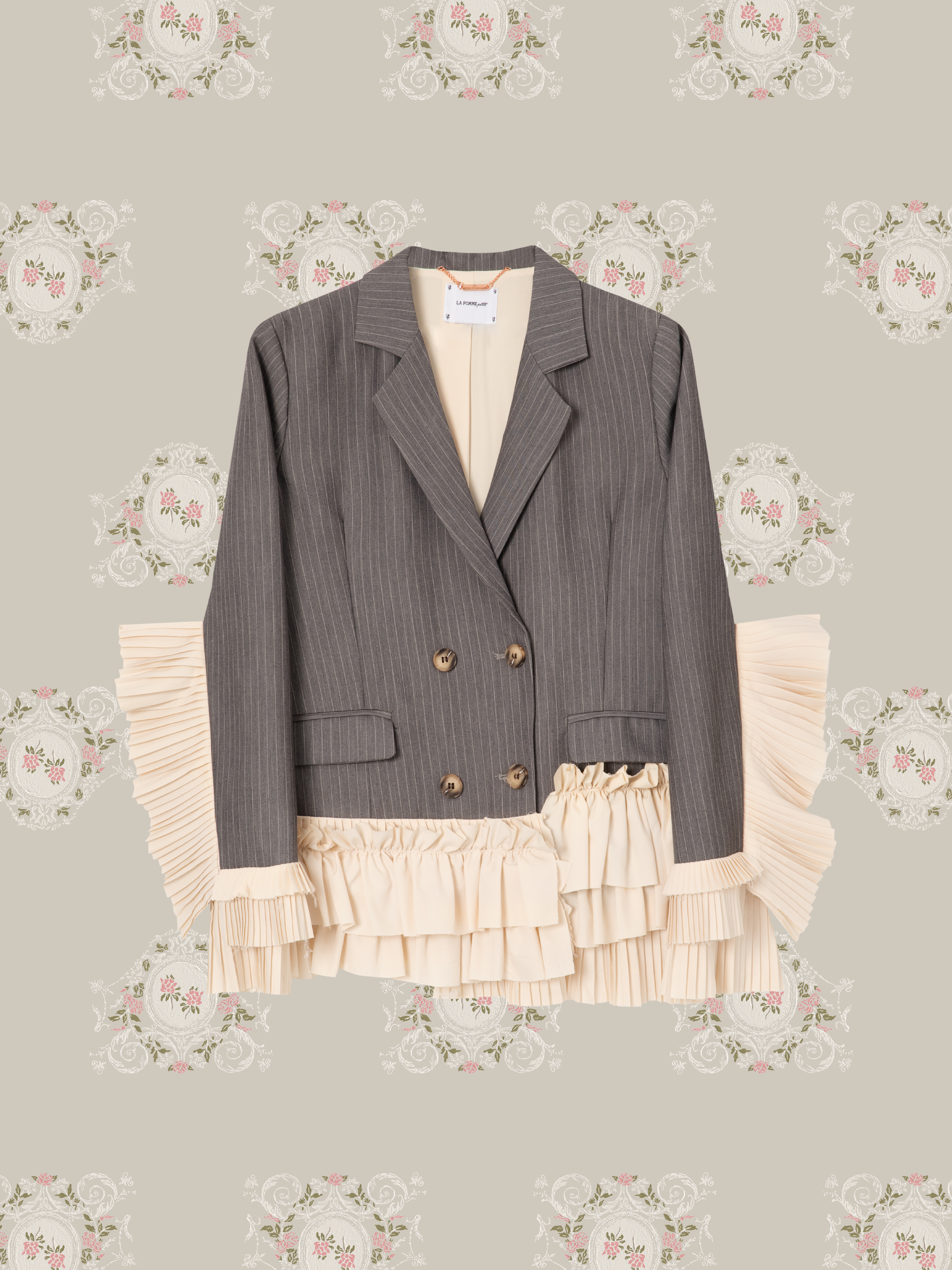 ・予約商品・Stripe Princess Frill Jacket/ストライププリンセスフリルジャケット