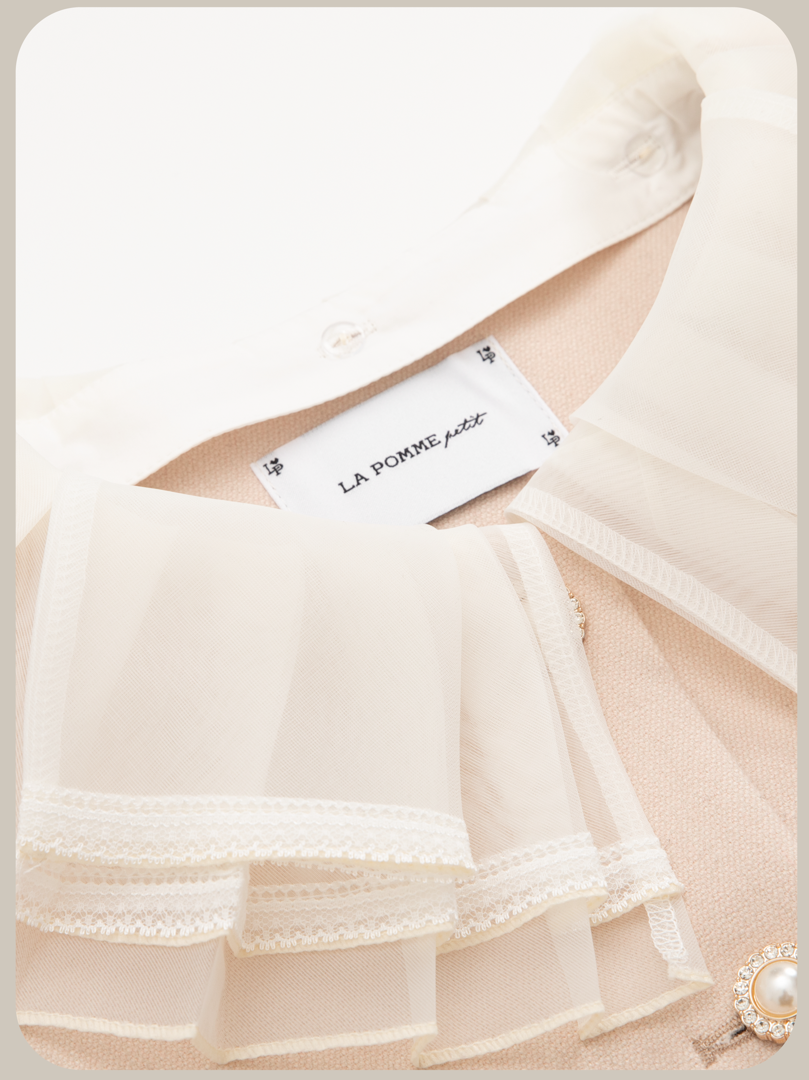 ・予約商品・Princess Lace Collar Woolly Pearl Set Up/プリンセスレースカラーウーリーパールセットアップ