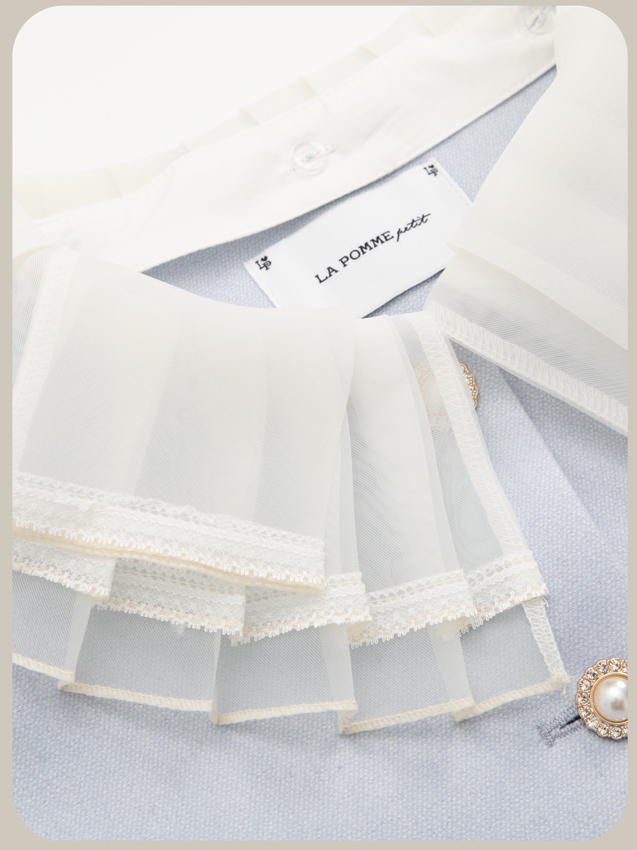 ・予約商品・Princess Lace Collar Woolly Pearl Set Up/プリンセスレースカラーウーリーパールセットアップ