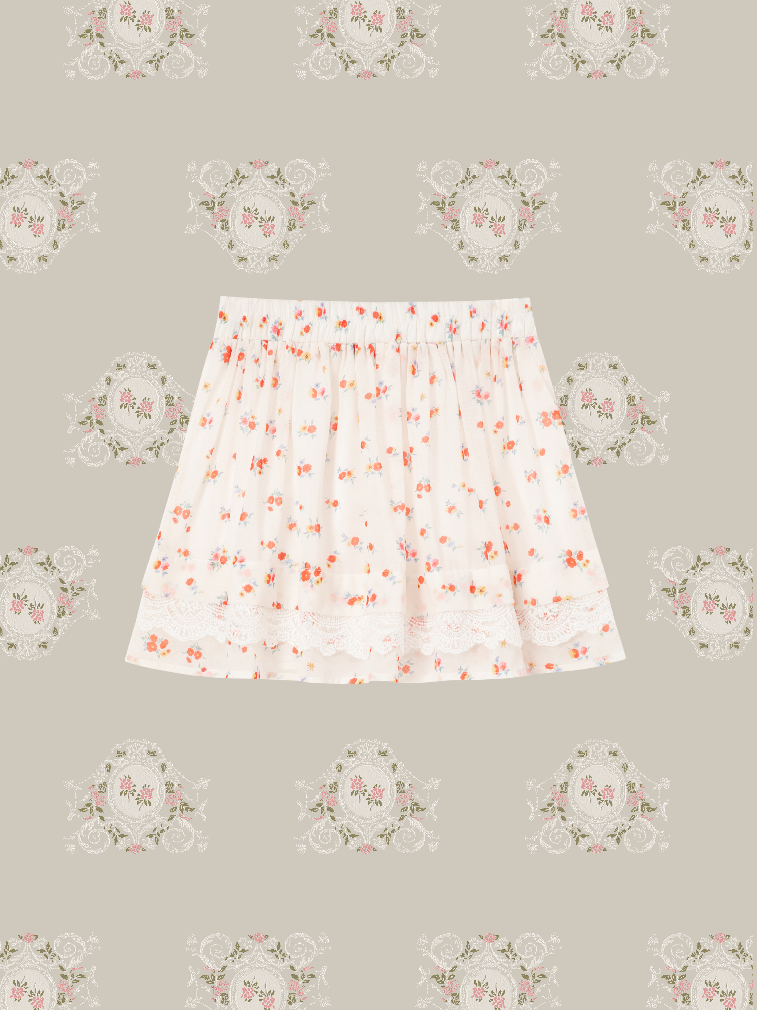 Floral Cottage Cami Skirt Set Up/花柄コテージキャミスカートセットアップ
