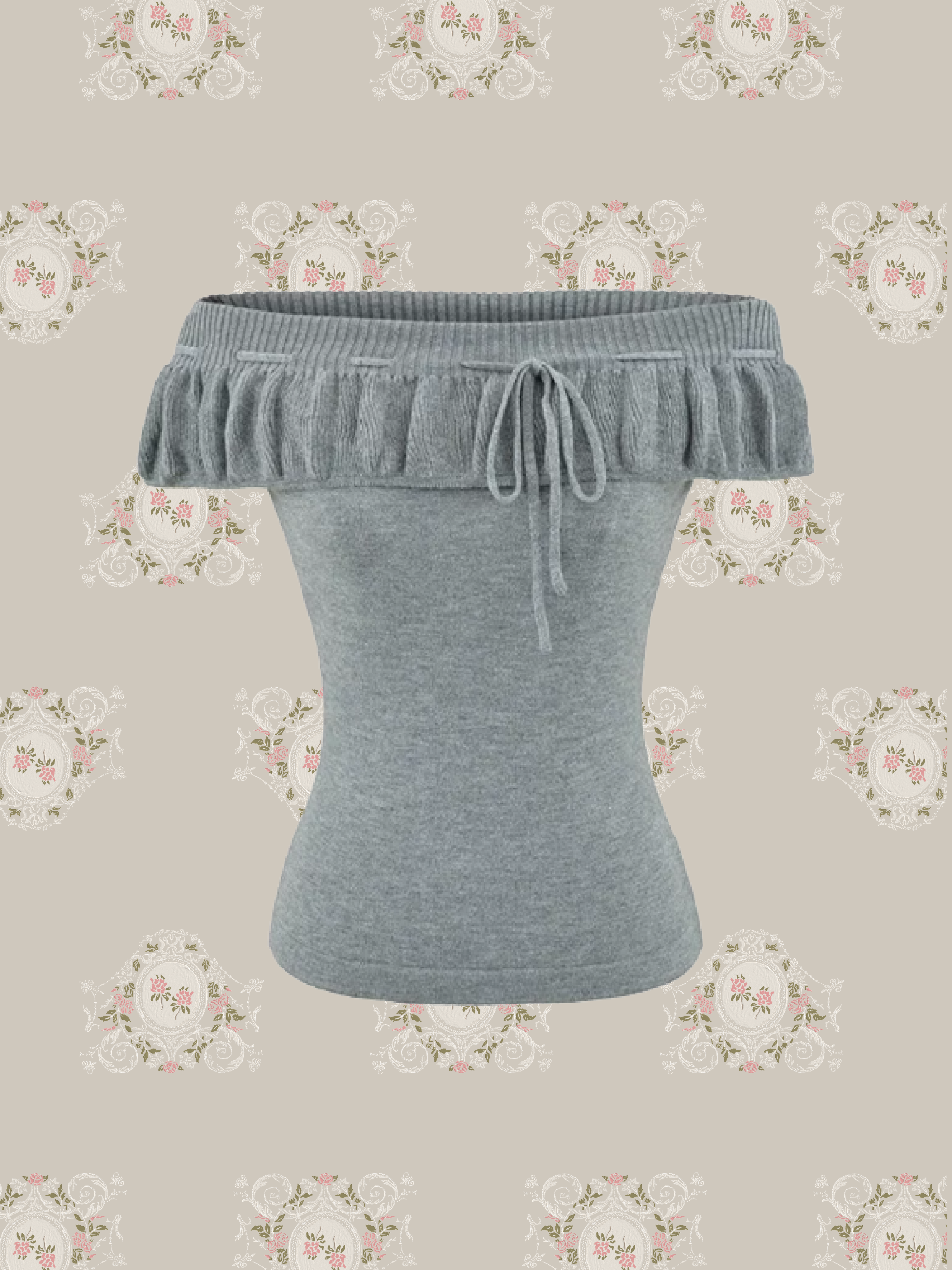 Ballet Ruffle Off-Shoulder Top/バレエラッフルオフショルダートップス