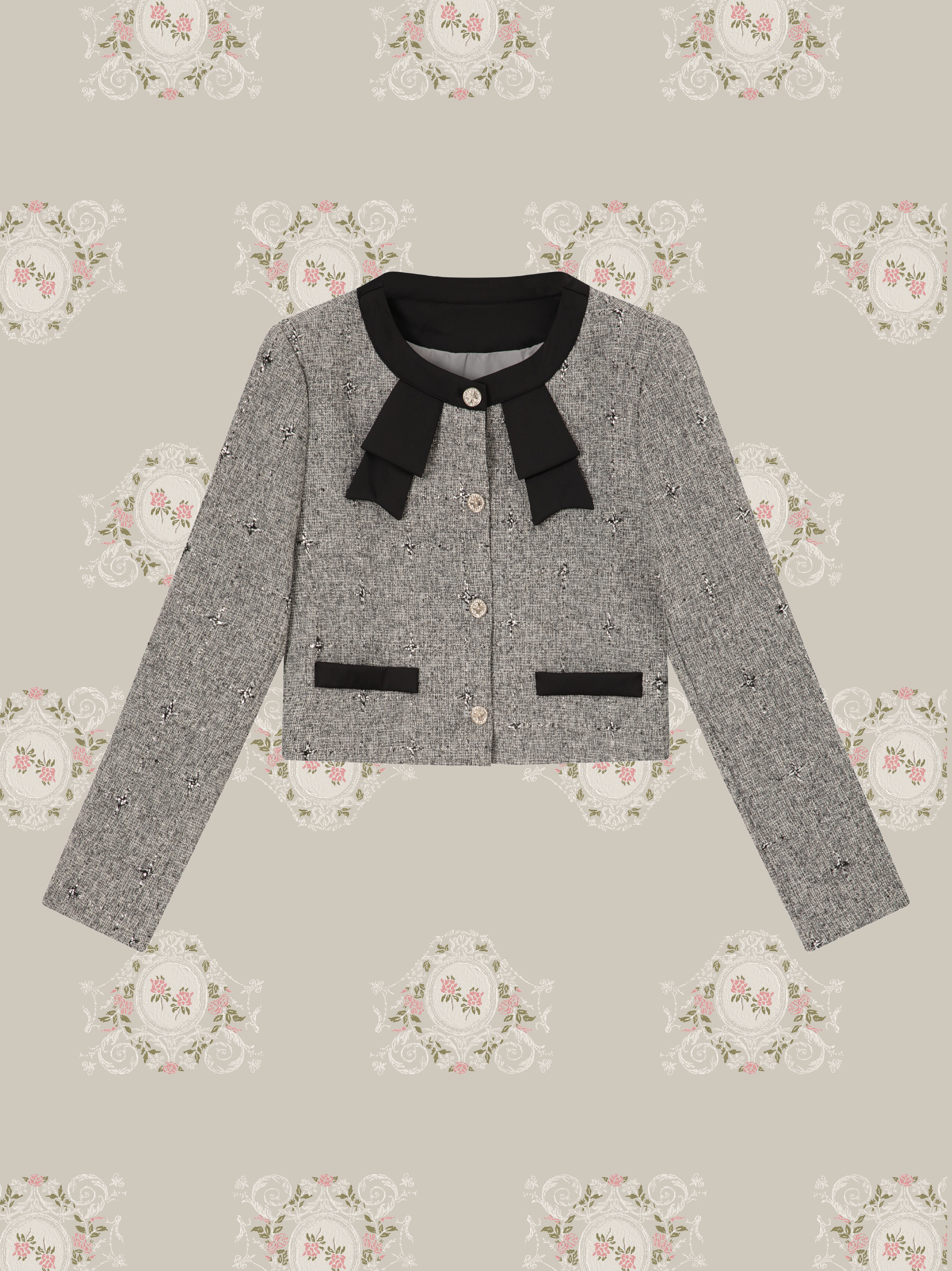 Tweed Ribbon Motif Skirt Set Up/ツイードリボンモチーフスカートセットアップ