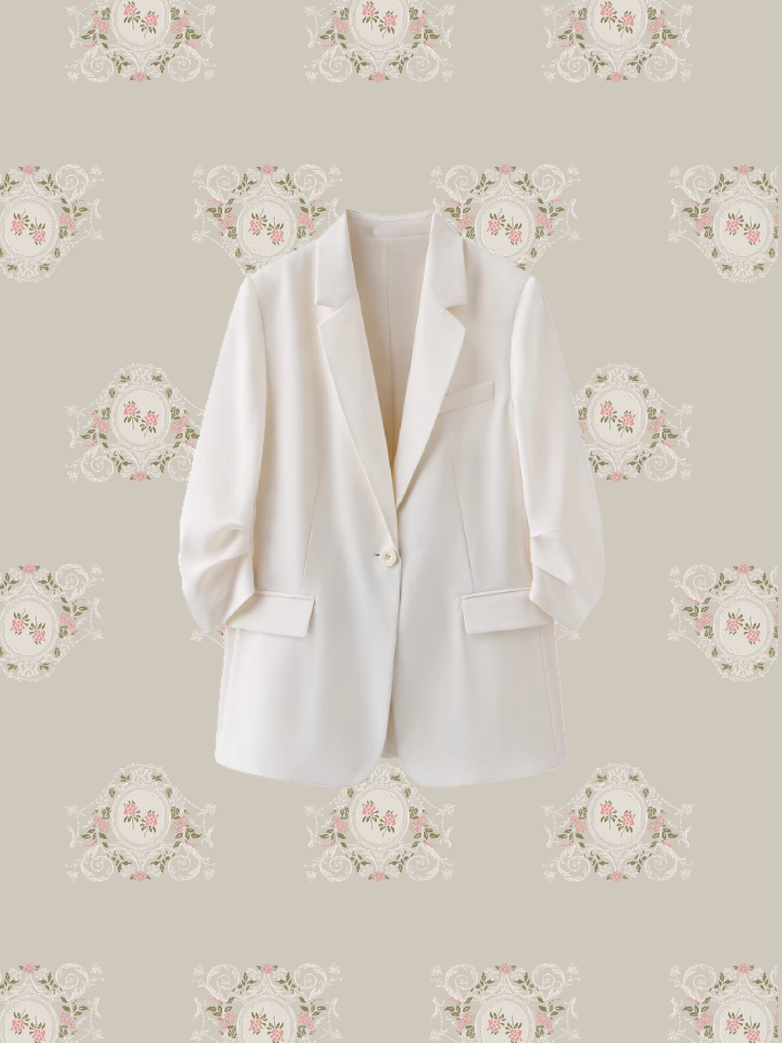 Ivory Motif Relaxed Jacket 3 Items Set Up/アイボリーリラックスジャケット3点セット