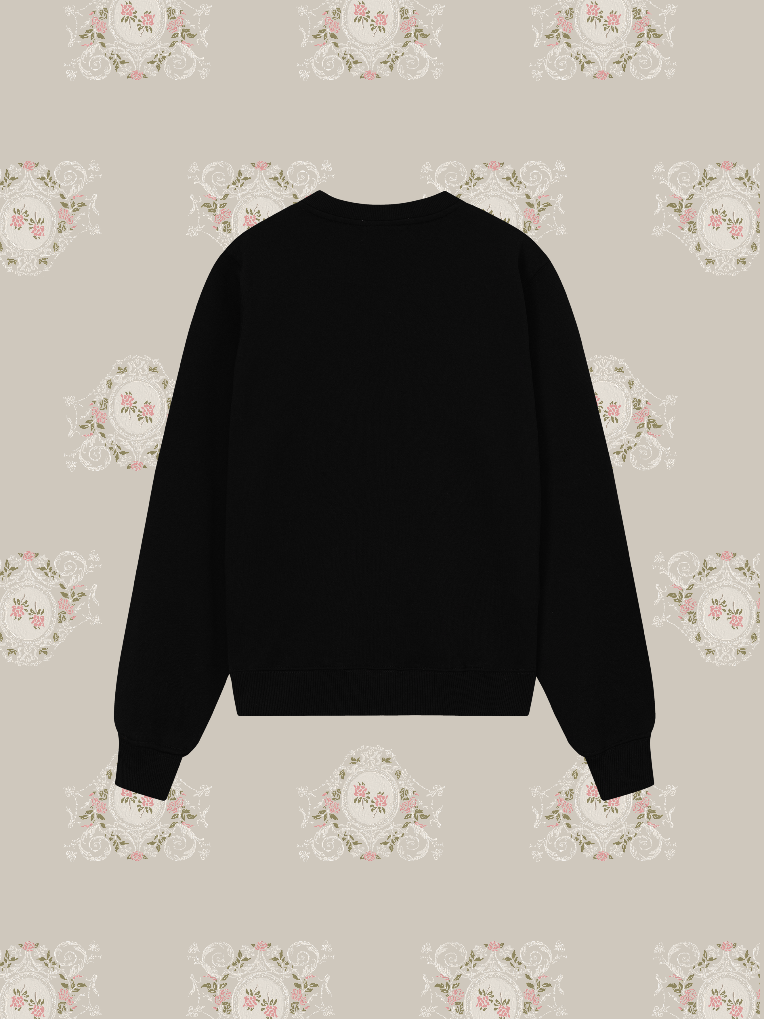 LA POMME petit Embroidery Bonjour petite Sweat