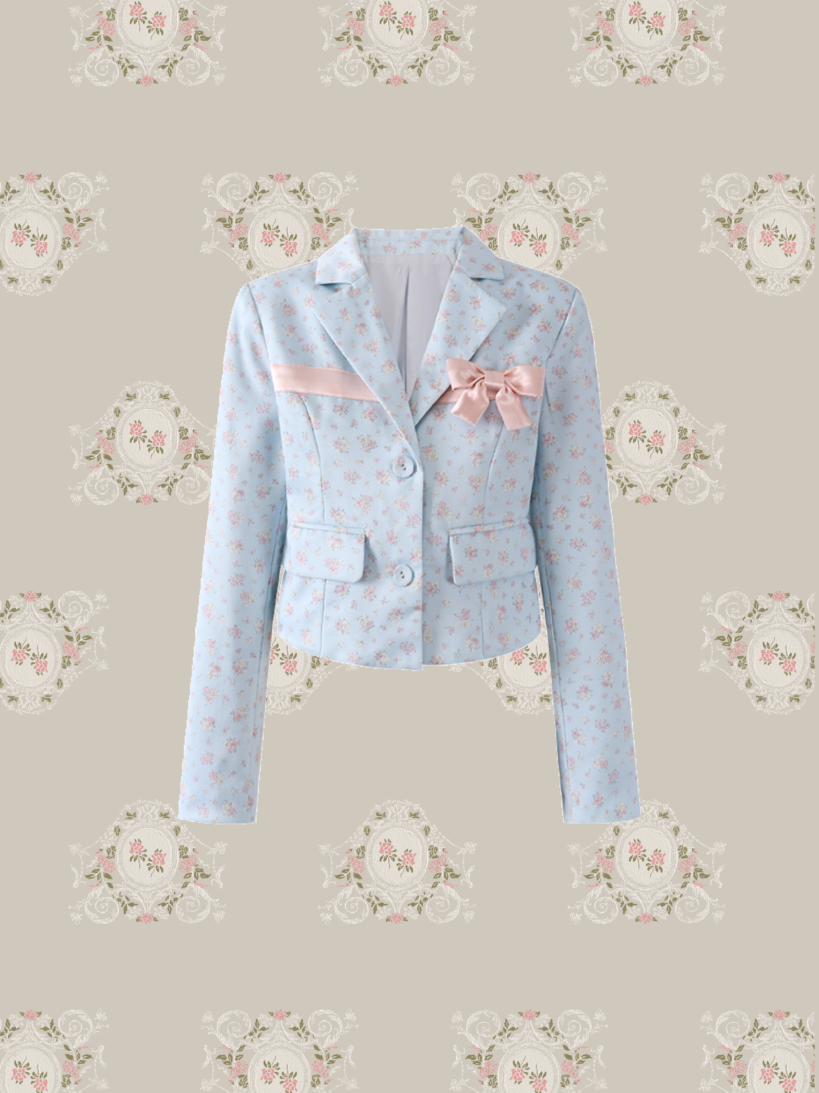 French Garden Motif Jacket Set Up/フレンチガーデンモチーフジャケットセットアップ