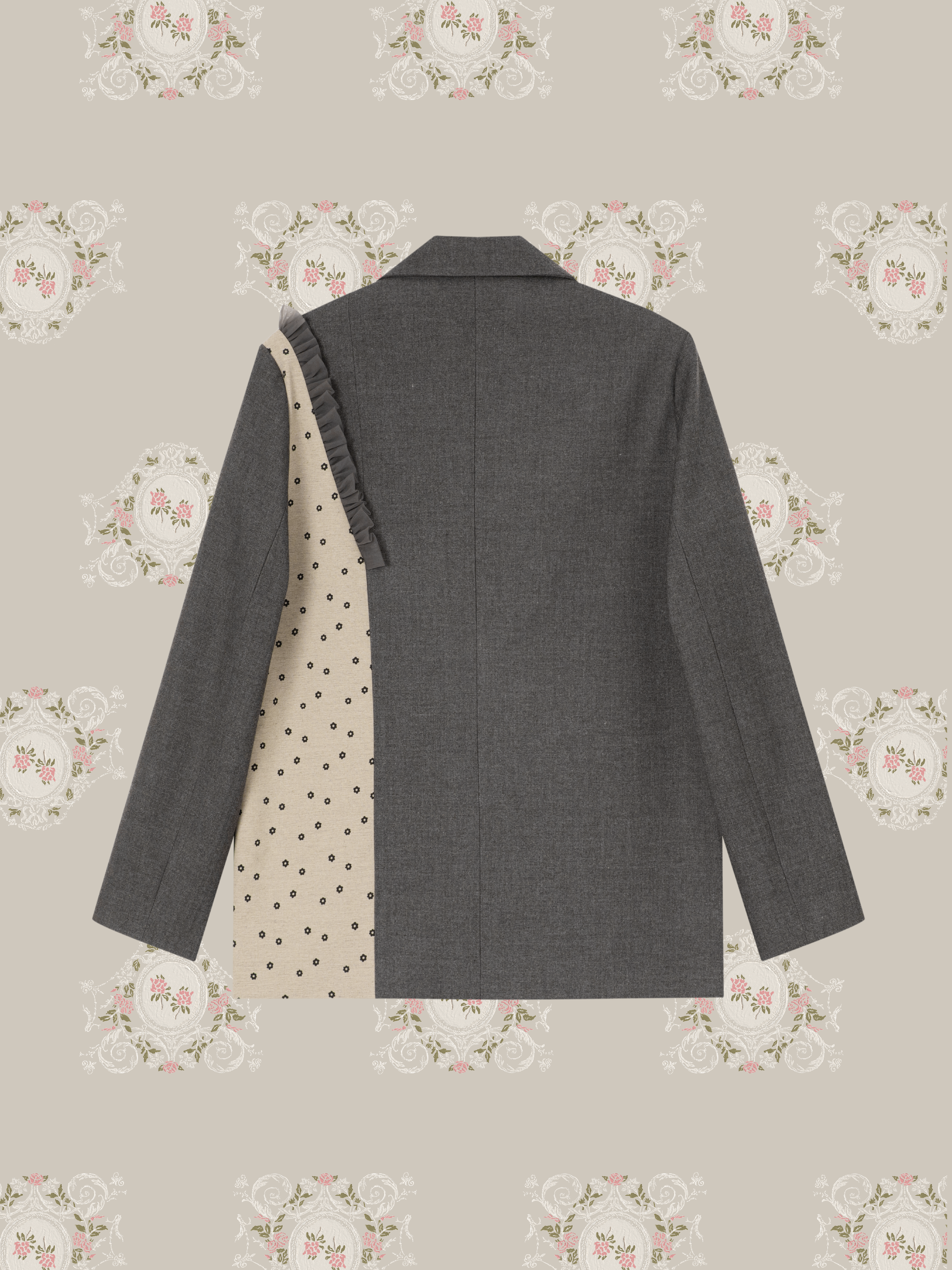 ・予約商品・Daisy Lace Patchwork Jacket/デイジーレースパッチワークジャケットアップ
