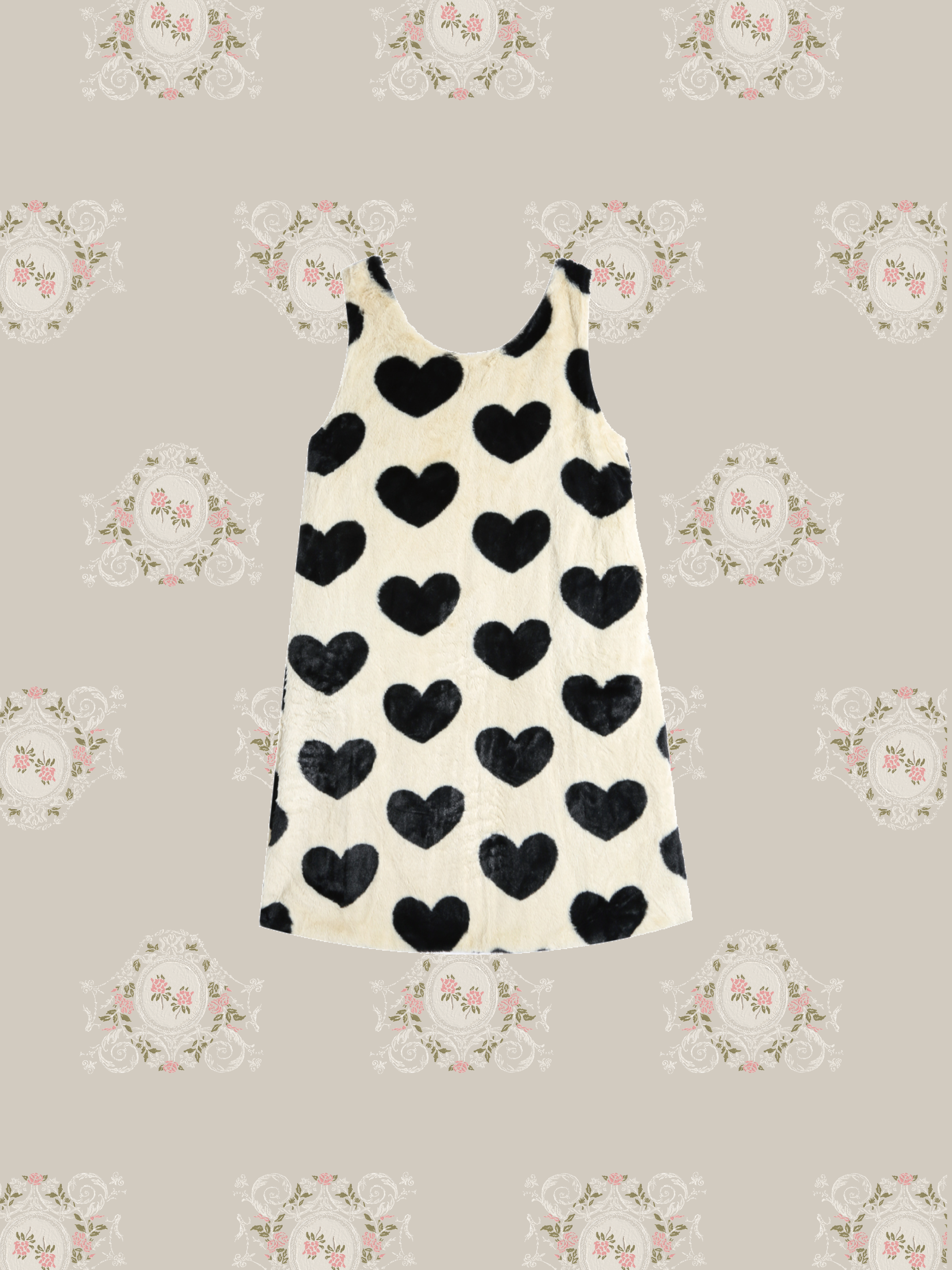 Heart Motif Fur Dress ハートモチーフファーワンピース