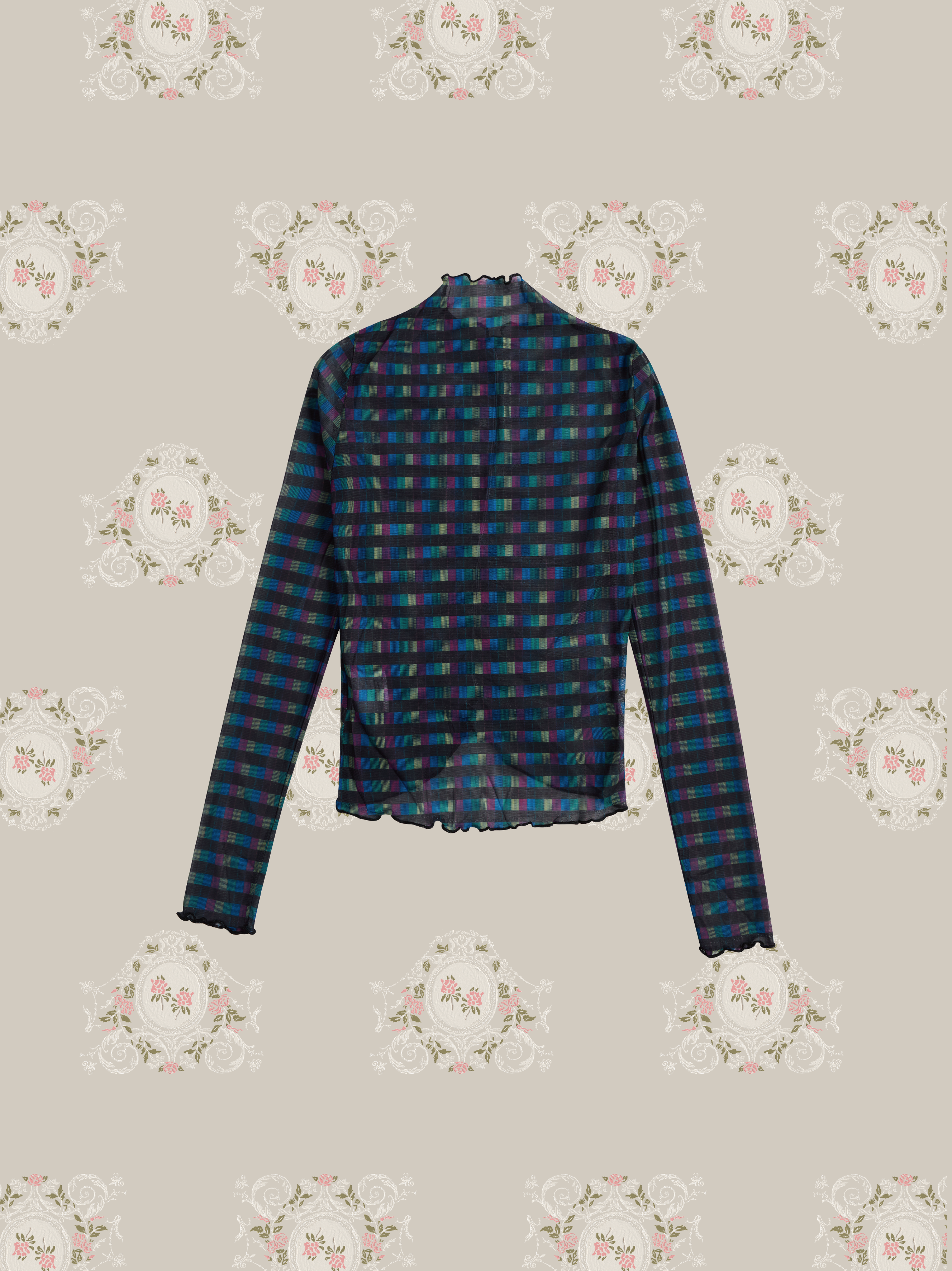 Gathered Check Top/ギャザーチェックトップス